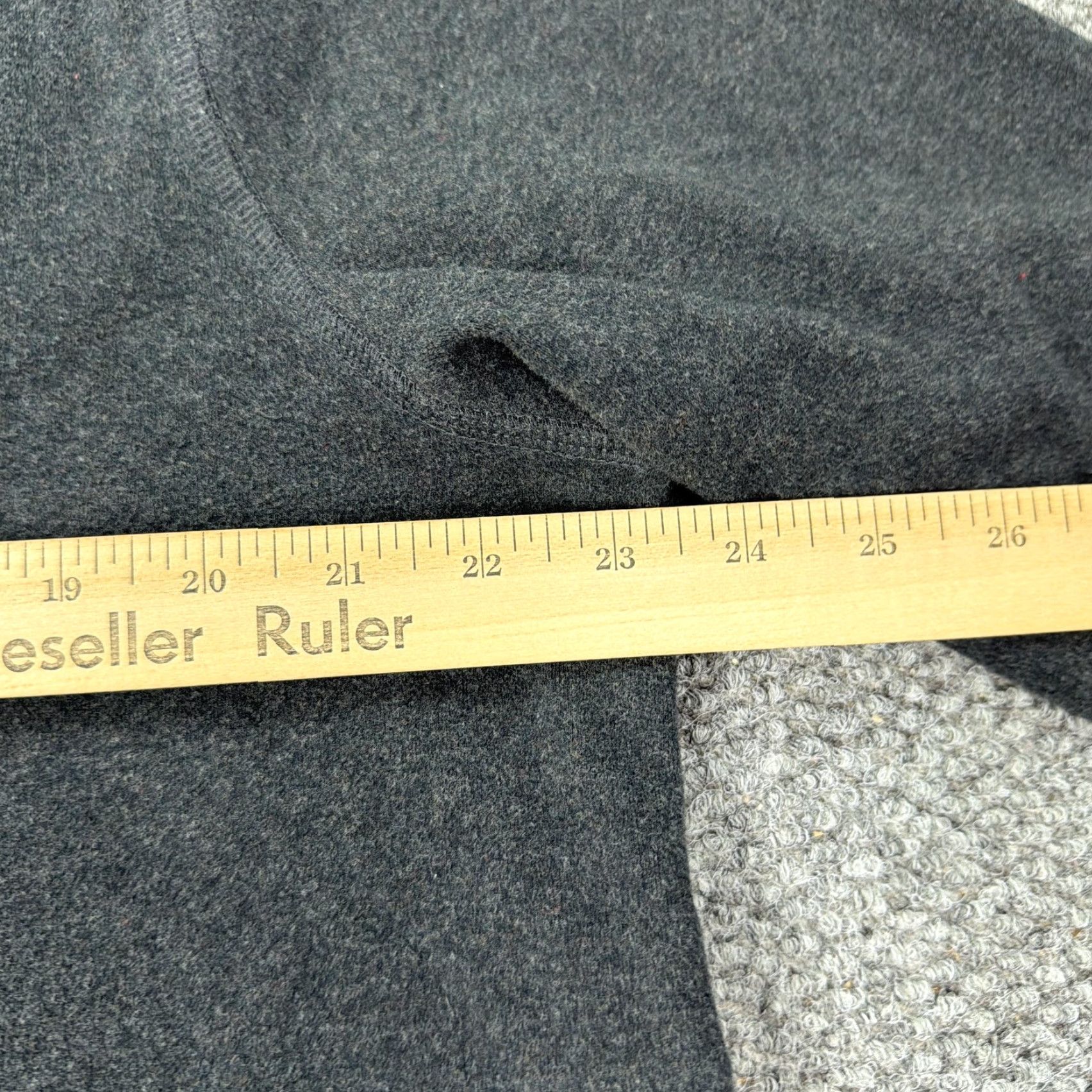 Lands' End Lands' End Hoodie Womens XL Gray Full Zip Fleece Cotton Blend Casual Sweatshirt Size XL / US 12-14 / IT 48-50 - 7 Thumbnail