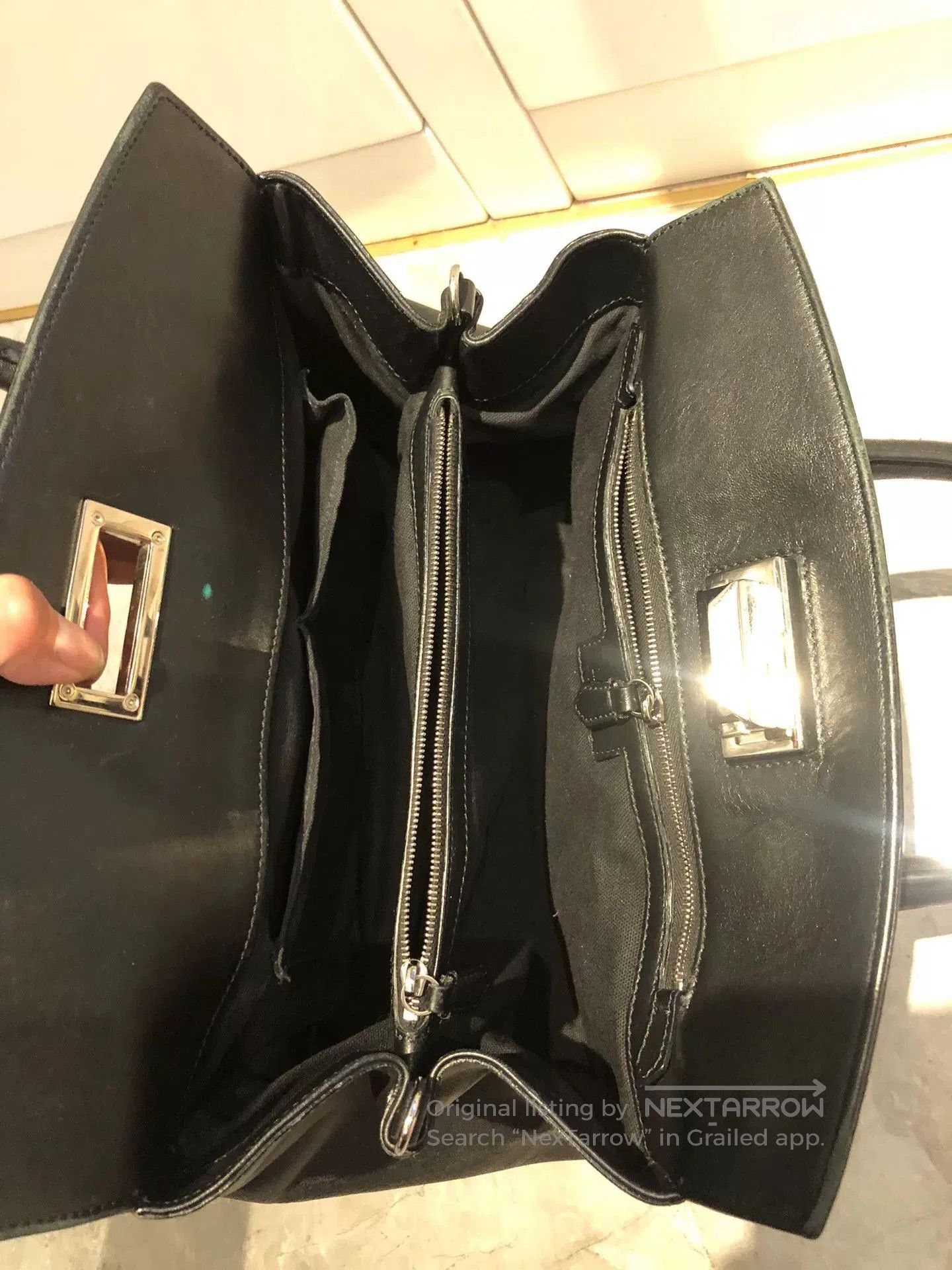 Max Mara Maxmara Crocodile Cow Leather Large Tote. Size ONE SIZE - 5 Thumbnail