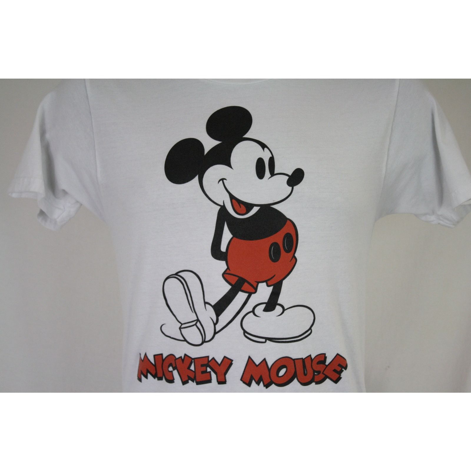 Disney Mickey Mouse Classic Logo Disney Double Sided White Shirt M Size US M / EU 48-50 / 2 - 2 Thumbnail