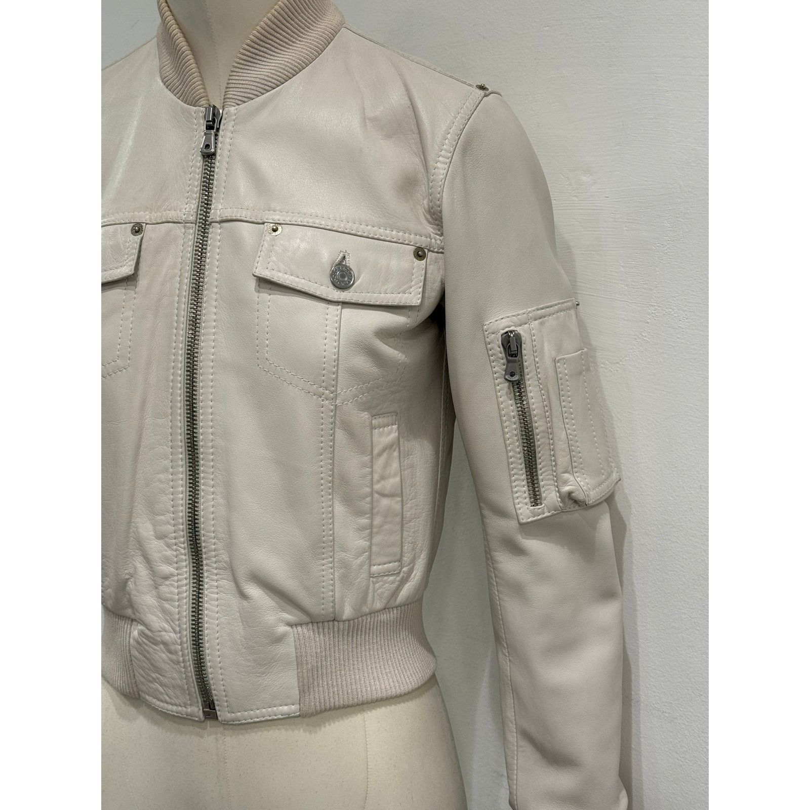 Dolce & Gabbana 2002 Dolce & Gabbana leather bomber jacket Size M / US 6-8 / IT 42-44 - 4 Thumbnail