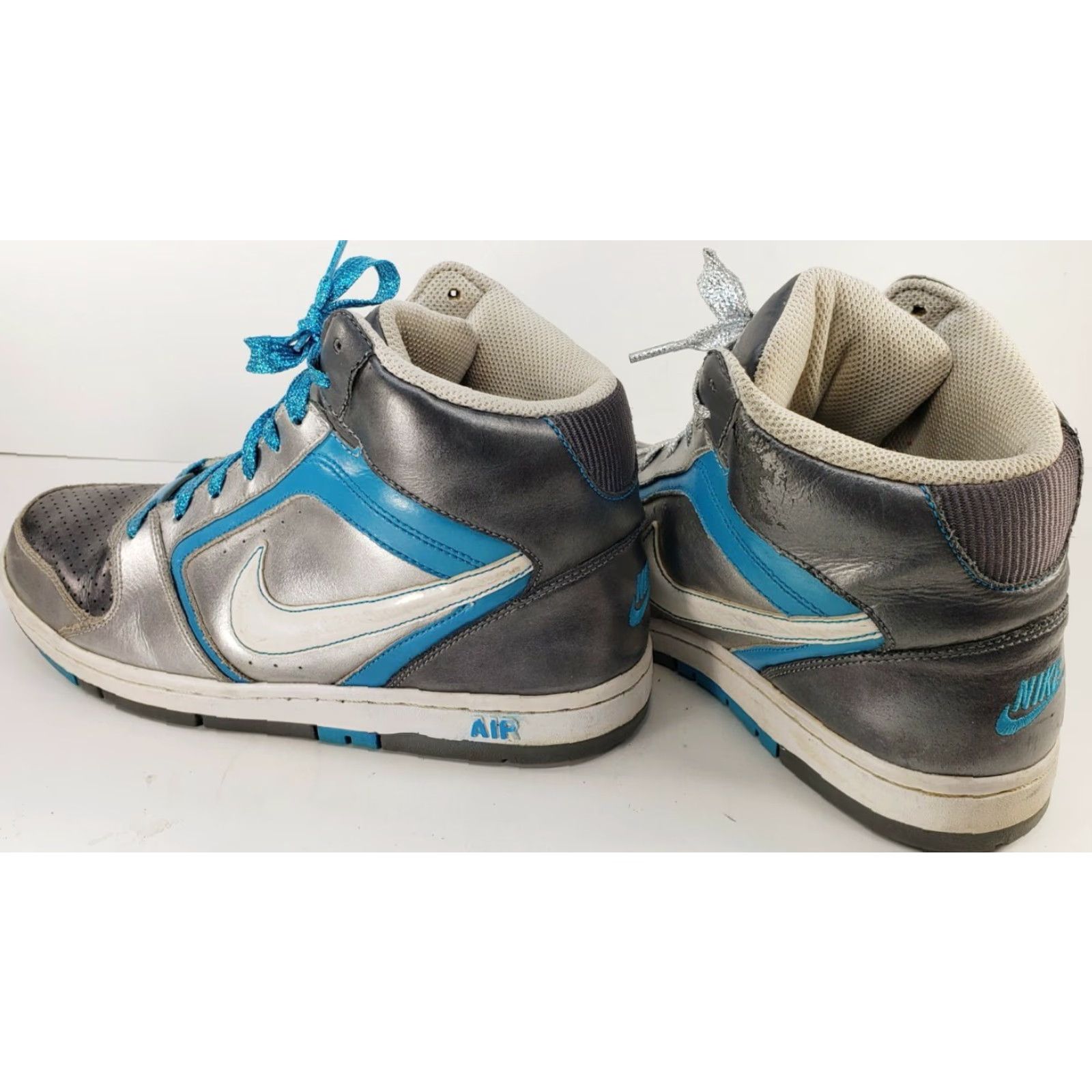 Nike Nike Air Prestige 2 High Women High Tops 8.5 Silver-University Blue Nike Air Prestige 2 High Womens 8.5 High Tops Silver Blue"} Size US 9 / IT 39 - 5 Thumbnail