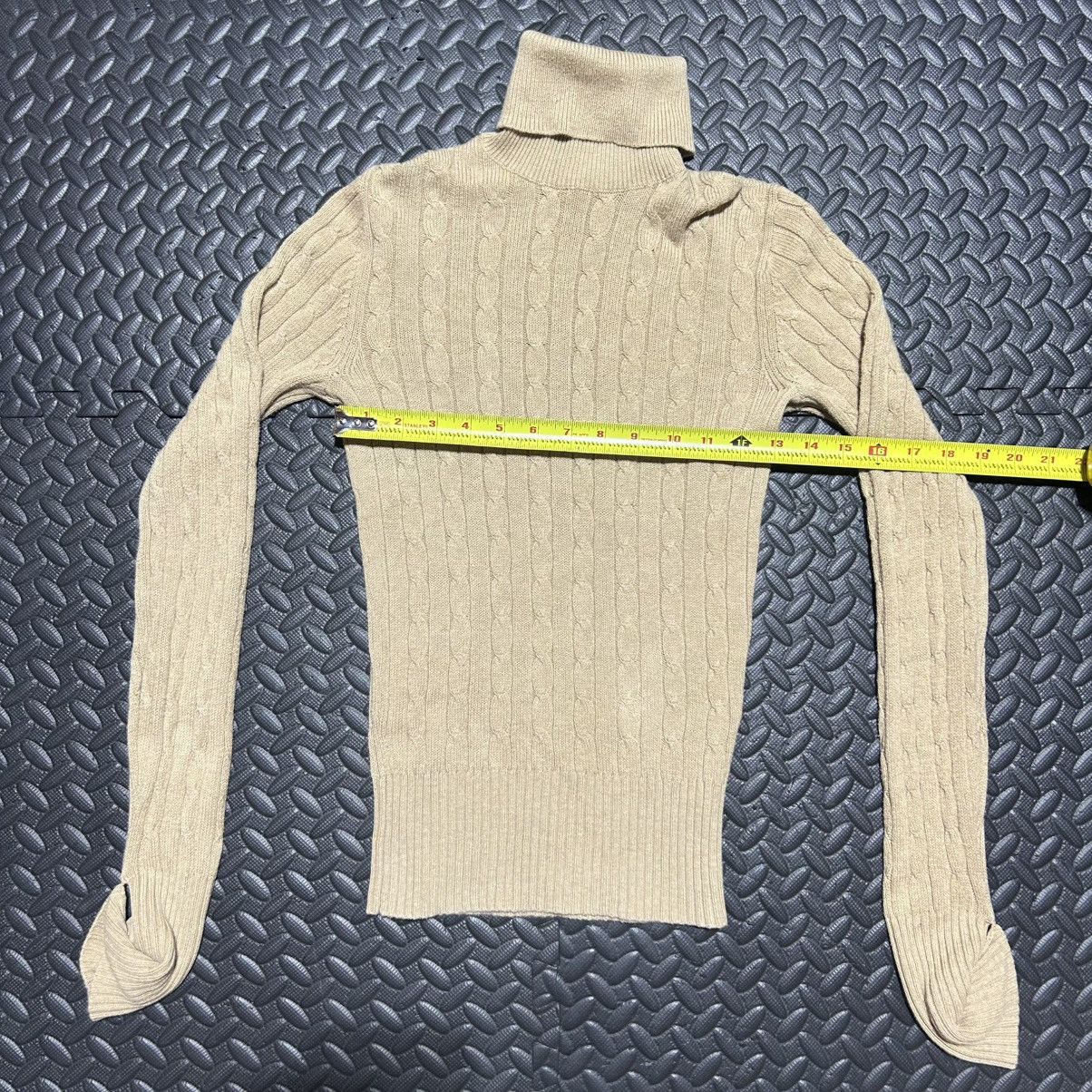 Gap Vintage Gap Stretch Turtleneck Sweater Cable Knit Y2K XS Size XS / US 0-2 / IT 36-38 - 4 Thumbnail