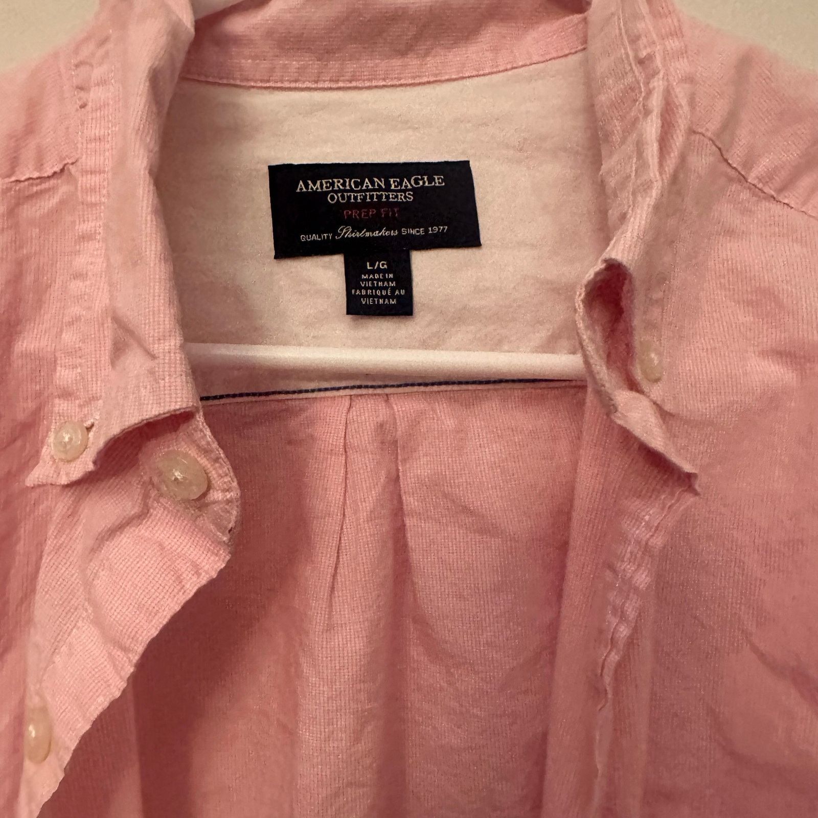 American Eagle Outfitters American Eagle pink dress shirt L Size US L / EU 52-54 / 3 - 3 Thumbnail
