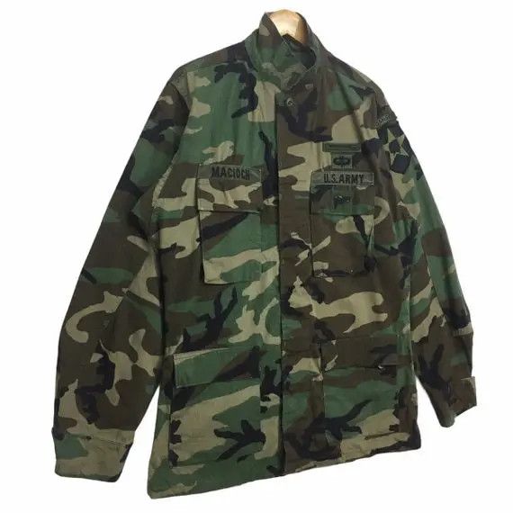 Other Vtg Camouflage Army Military USAAF USMC Jacket 2nd Division Size US M / EU 48-50 / 2 - 8 Thumbnail