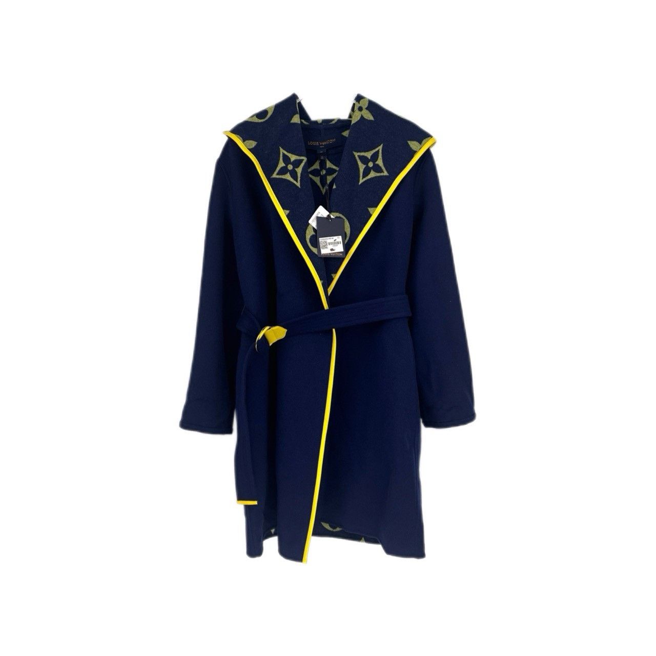 Louis Vuitton Louis Vuitton Blue and yellow color contrast full logo hood Size US XXS / EU 40 - 1 Thumbnail