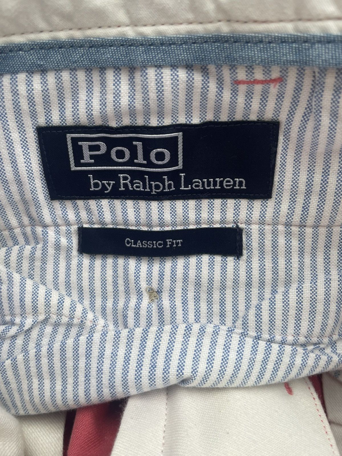 Designer Vintage Polo Ralph Lauren Pink Chinos Size US 34 / EU 50 - 13 Thumbnail