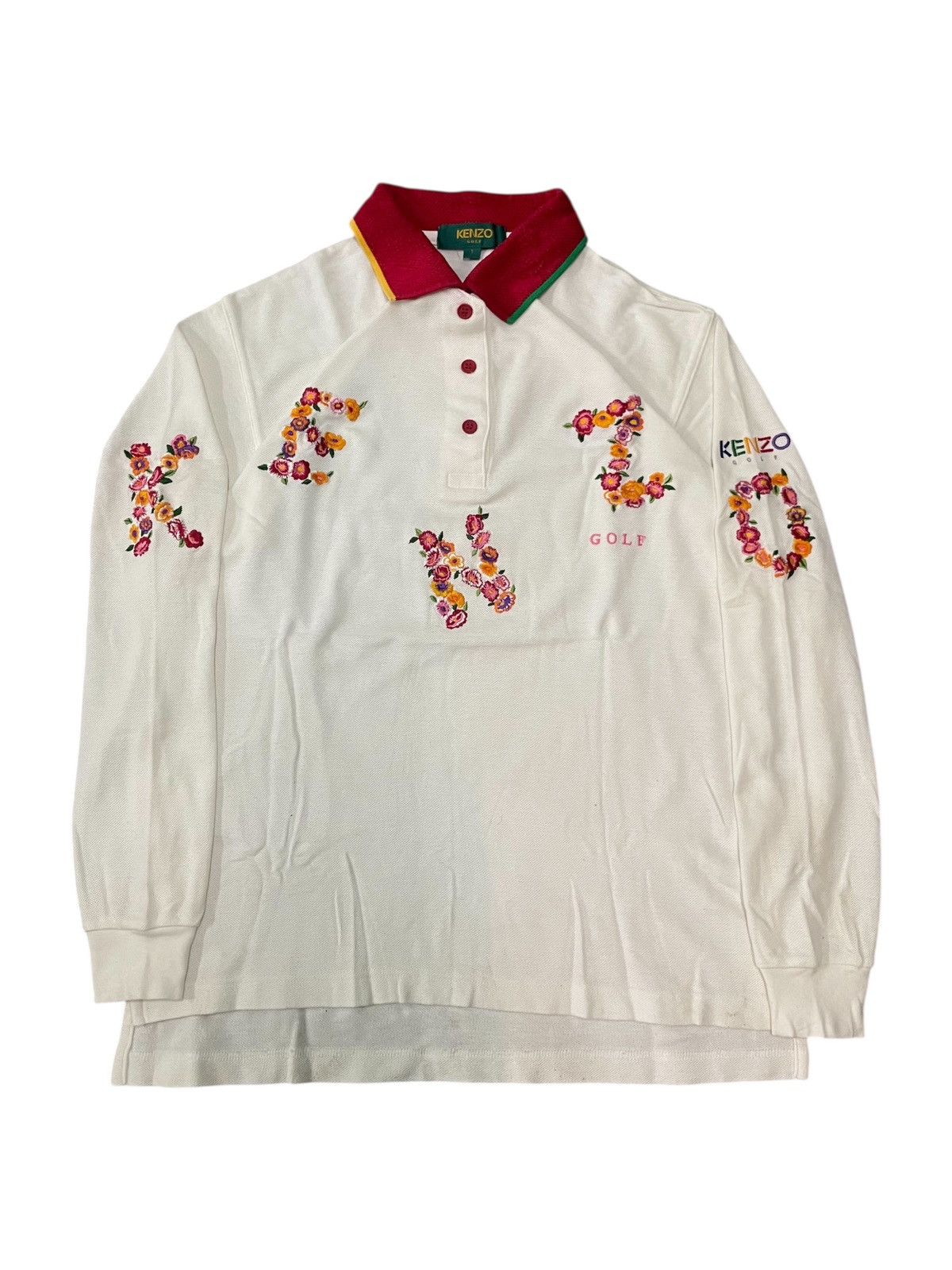 Kenzo Kenzo Golf Floral Polo Shirt Size US S / EU 44-46 / 1 - 1 Thumbnail