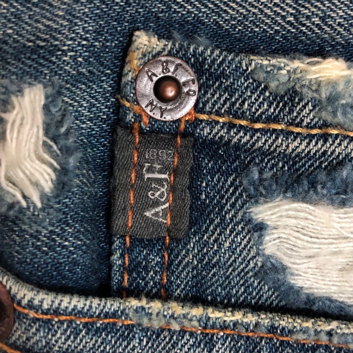Abercrombie & Fitch Vintage Abercrombie and Fitch Distressed Womenswear Denim Size 33" - 6 Thumbnail