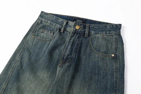 Vintage Men's punk washed distressed patchwork scimitar jeans Size US 32 / EU 48 - 3 Thumbnail