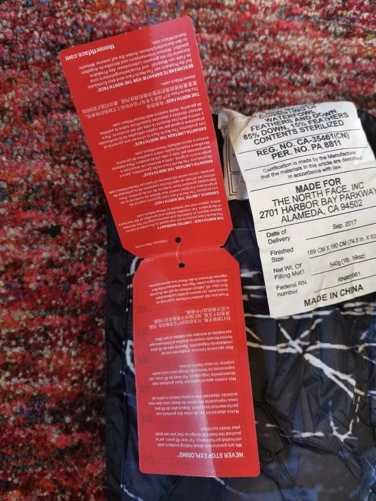 Supreme × The North Face BRAND NEW* Supreme®/The North Face® Mountain Nupste Blanket Size ONE SIZE - 6 Thumbnail