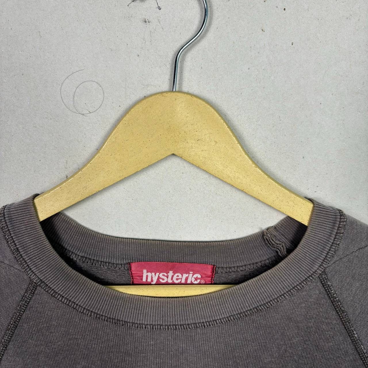 Hysteric Glamour Vtg 90s Hysteric Glamour Barcode Logo Sweatshirt Gray Size M Size US M / EU 48-50 / 2 - 7 Thumbnail