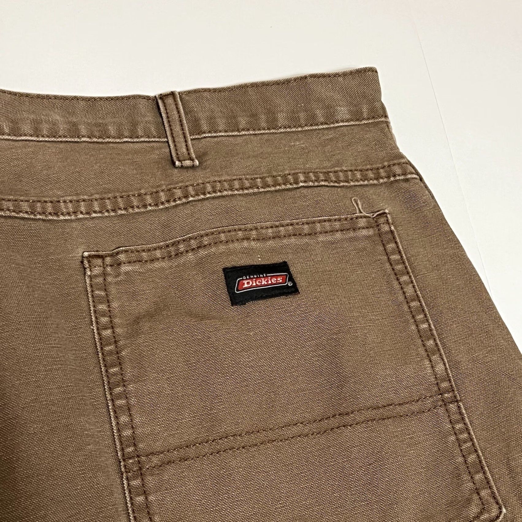 Dickies Dickies Mens Canvas Cargo Work Shorts 44x13 Brown Cargo Shorts Mens Brown Canvas Dickies 44 13 Workwear Casual Size US 44 / EU 60 - 7 Thumbnail