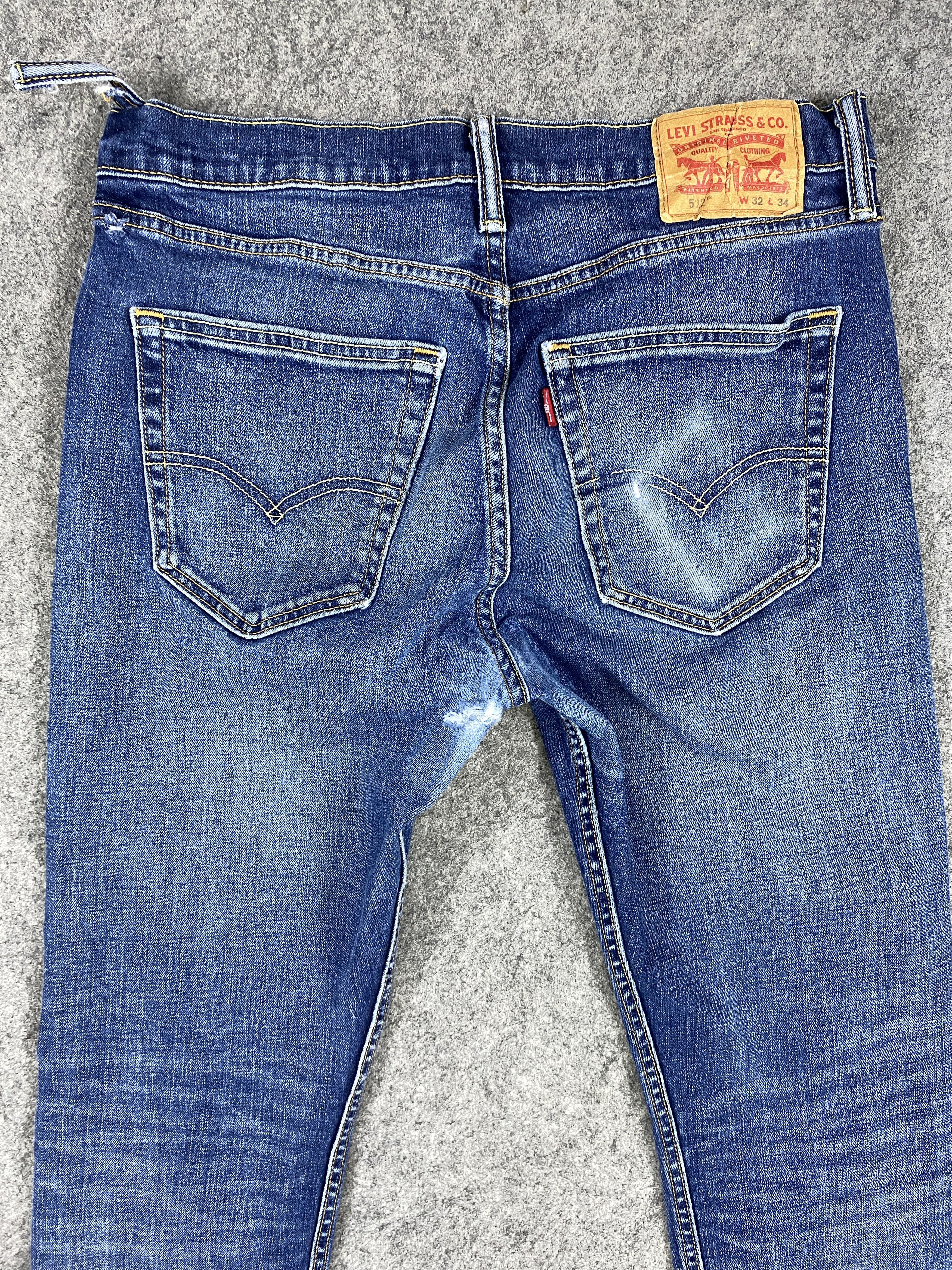 Levi's Distressed Blue Levi's 512 Jeans 31x31 Denim -SJ085 Size US 31 - 4 Thumbnail