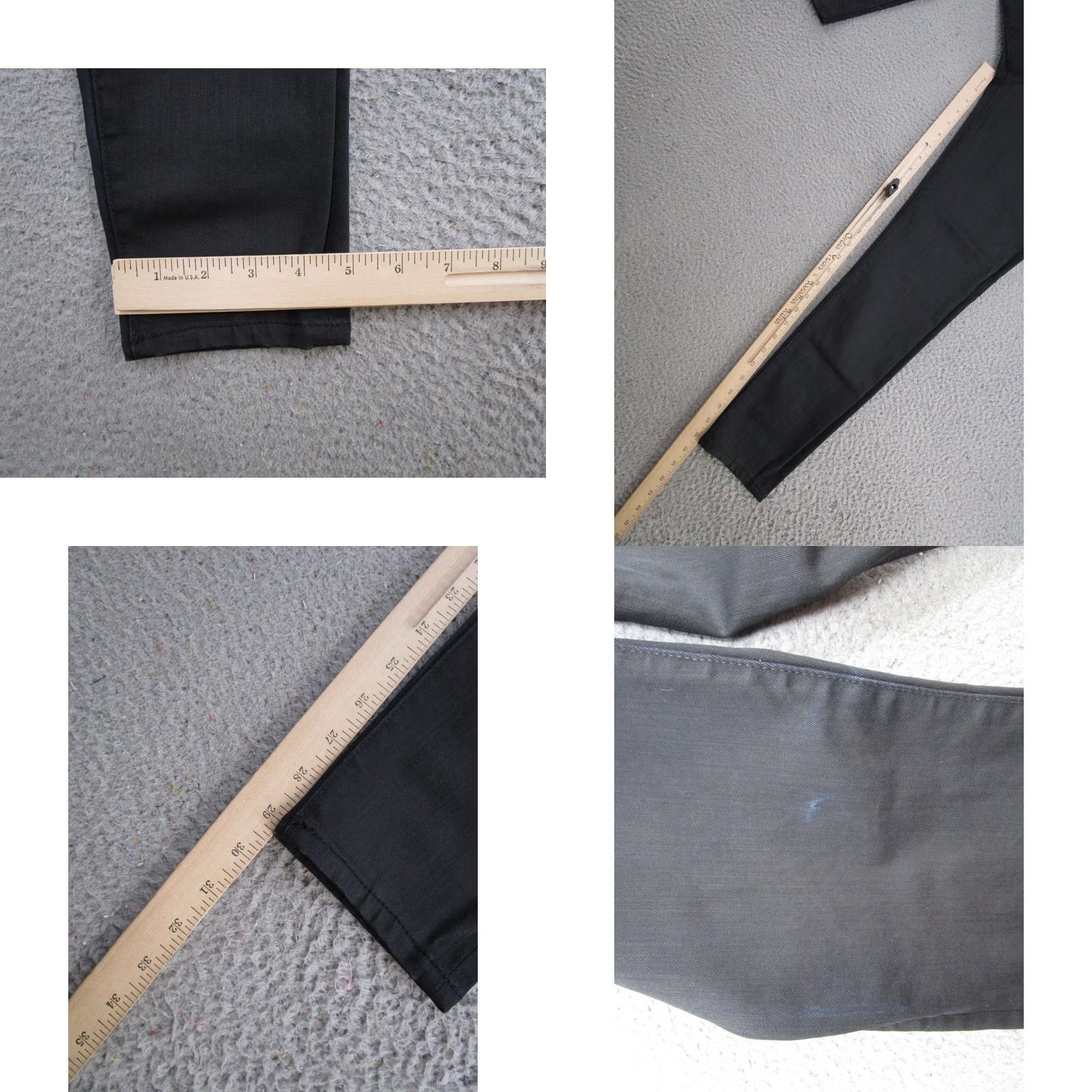 Vintage Los Angeles Denim Co Jeans Slim 5-Pocket Black Stretch Skinny Womens Size 30 Denim Cotton Cotton Denim Size 30" / US 8 / IT 44 - 8 Thumbnail