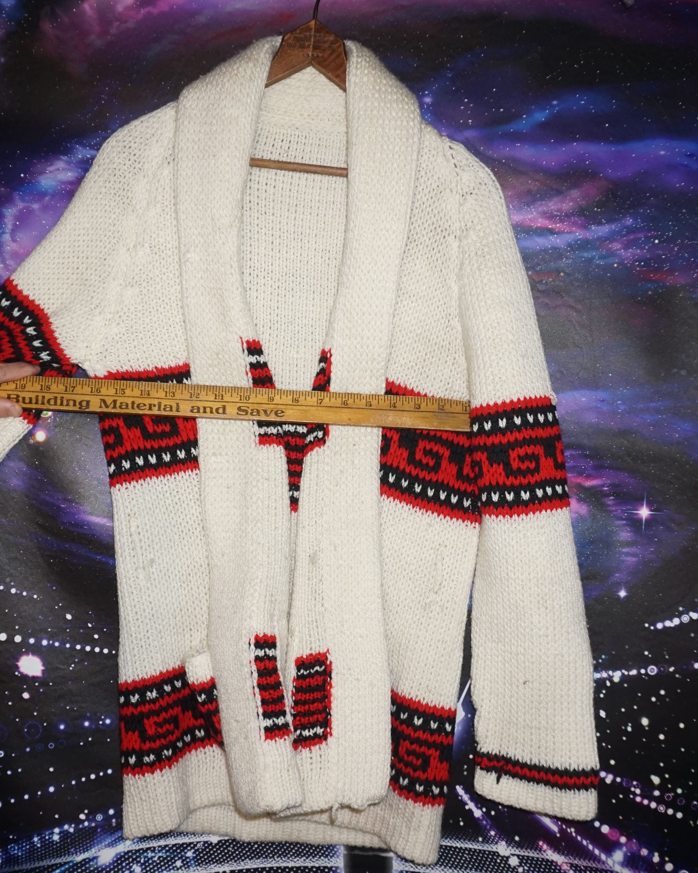 Vintage Shawl Collar Belted Knit Cardigan Sweater Robe Size US M / EU 48-50 / 2 - 5 Thumbnail