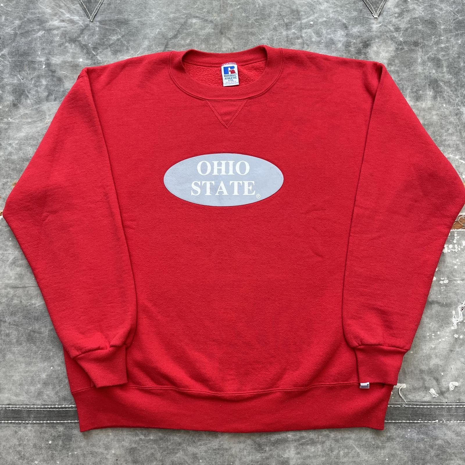 Russell Athletic × Vintage Vintage Russell Athletic Ohio State University Sweatshirt Size US XXL / EU 58 / 5 - 1 Thumbnail