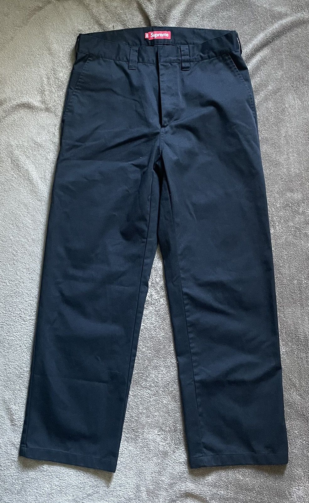 ［未使用］ Supreme Work Pant 32 BLACK New Supreme Work Pant Pants Black Cotton Twill Spring Summer