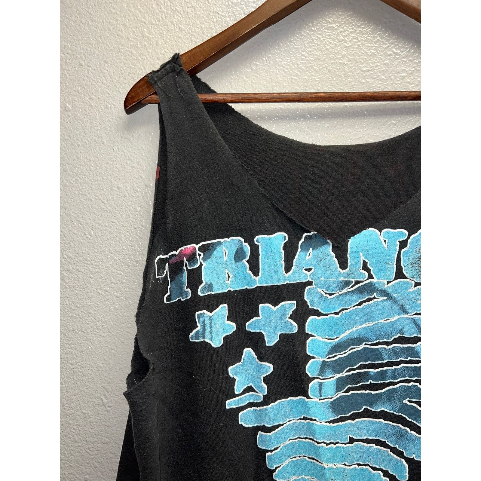 Vintage Vintage Triangle Band Shirt Raw Feed 1995 Tour Tee Tank XL Size US XL / EU 56 / 4 - 9 Thumbnail
