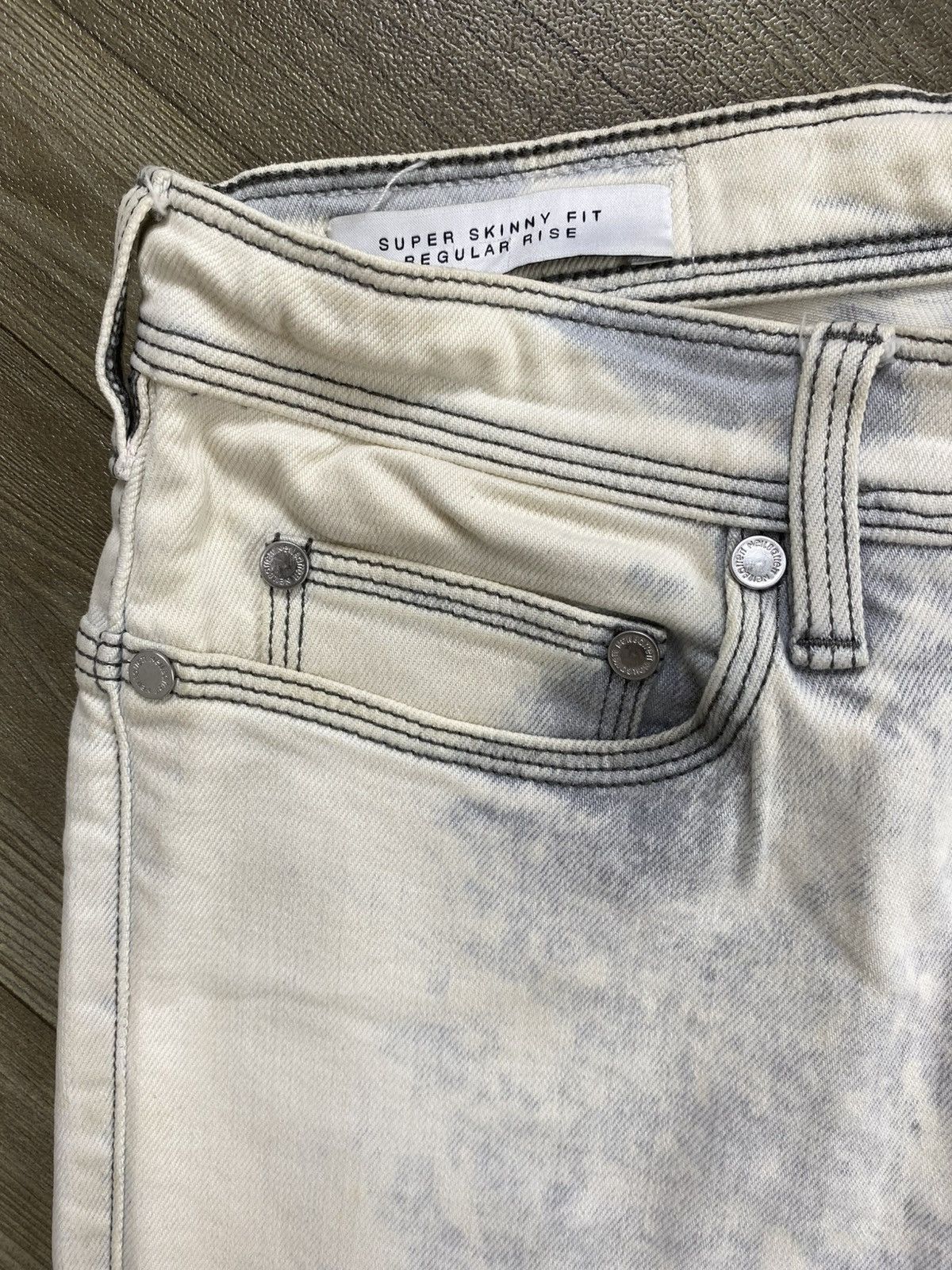 Neil Barrett Vintage Neil Barret Mud Max Punk Acid Wash Lgb Luxury Jeans Size US 30 / EU 46 - 5 Thumbnail