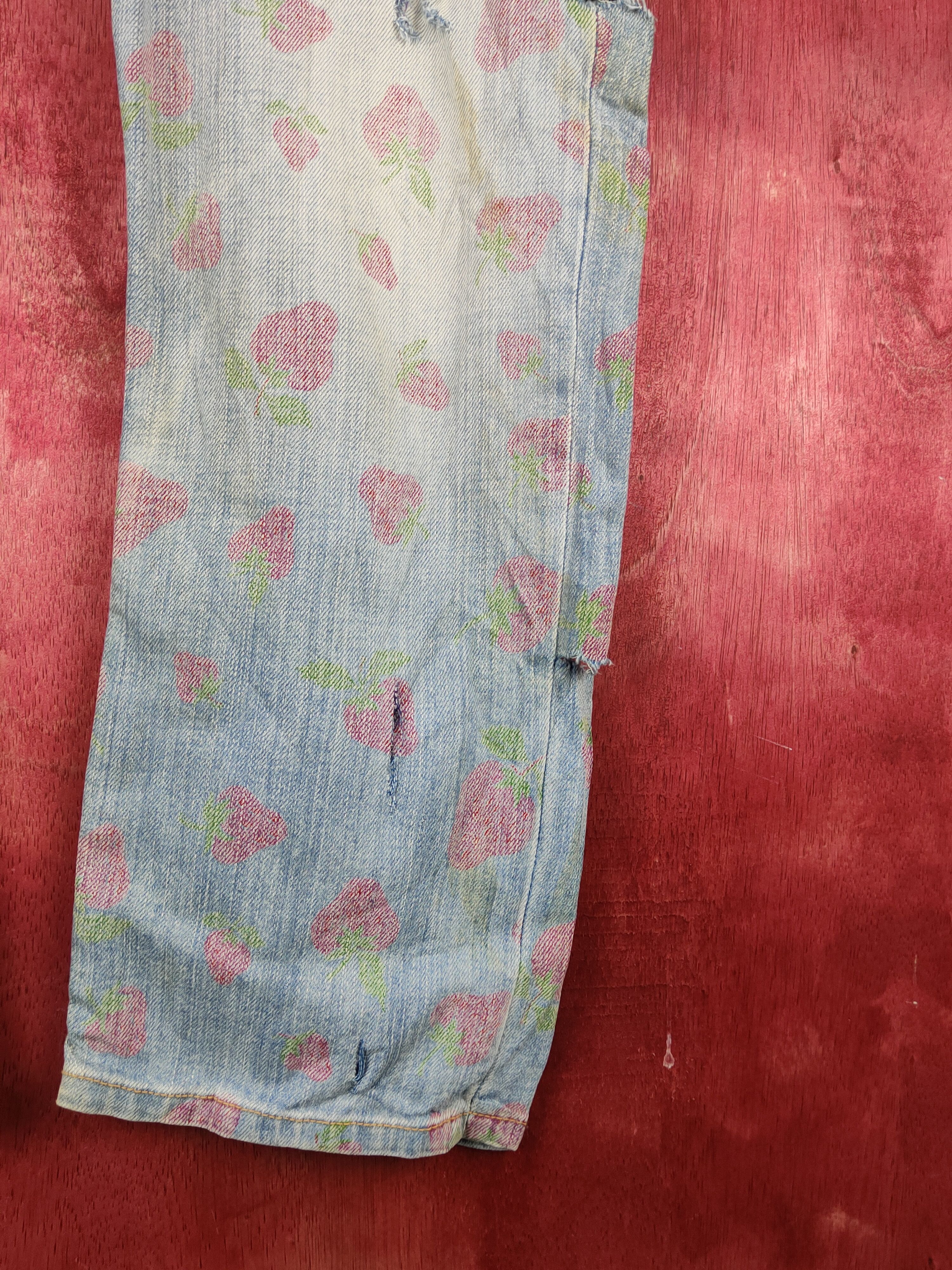 Current/Elliot Current Elliot strawberry faded Ripped Denim #S1537 Size 31" - 9 Thumbnail