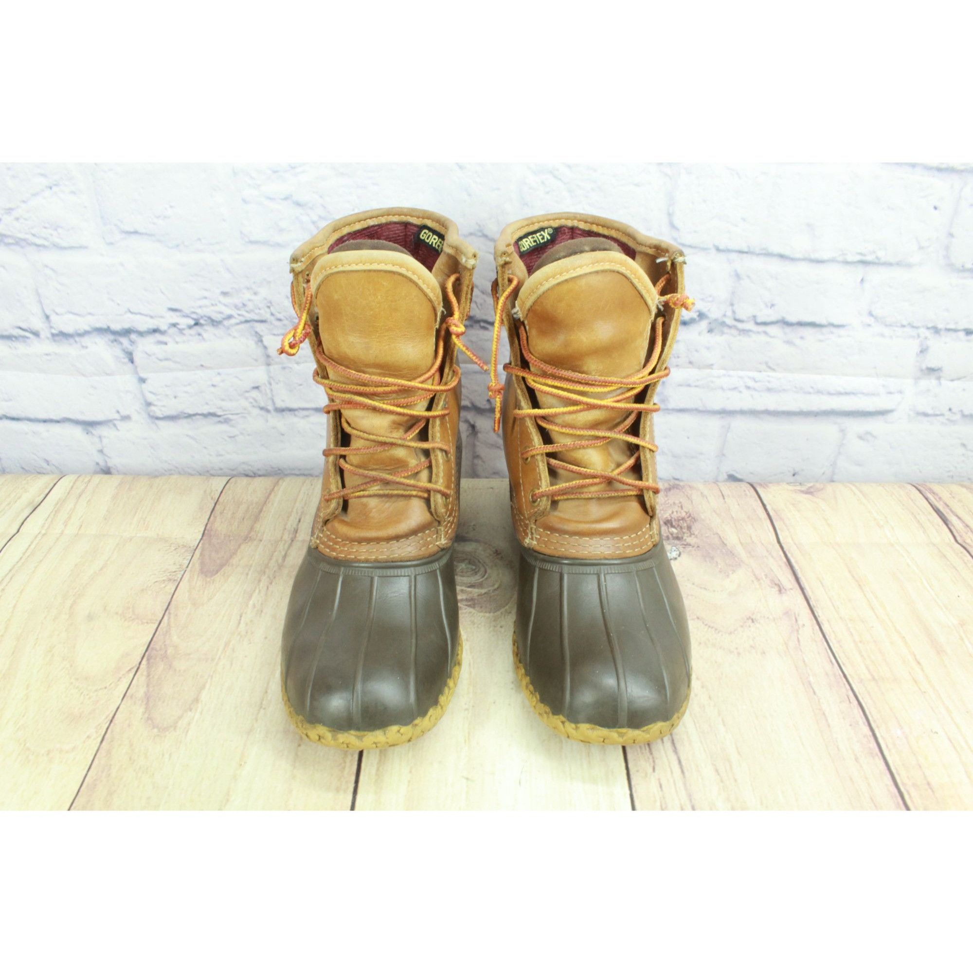 L.L. Bean LL Bean Women’s 8" Gore-Tex Insulated Brown Leather Boots Size US 7 / IT 37 - 5 Thumbnail