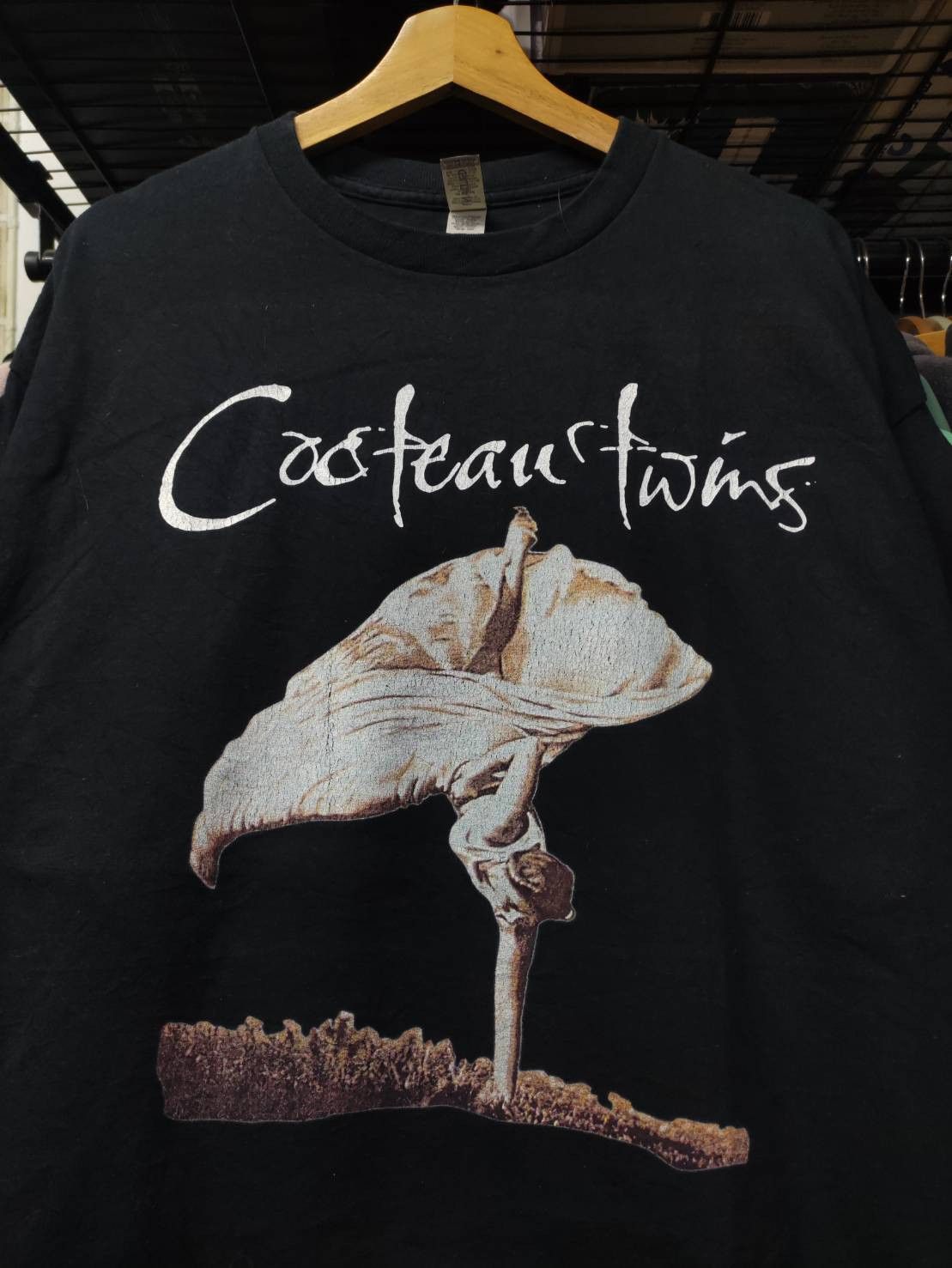 Band Tees Vtg Cocteau Twins Band " Lullabies " Album Promo T-Shirt Size US XL / EU 56 / 4 - 1 Thumbnail