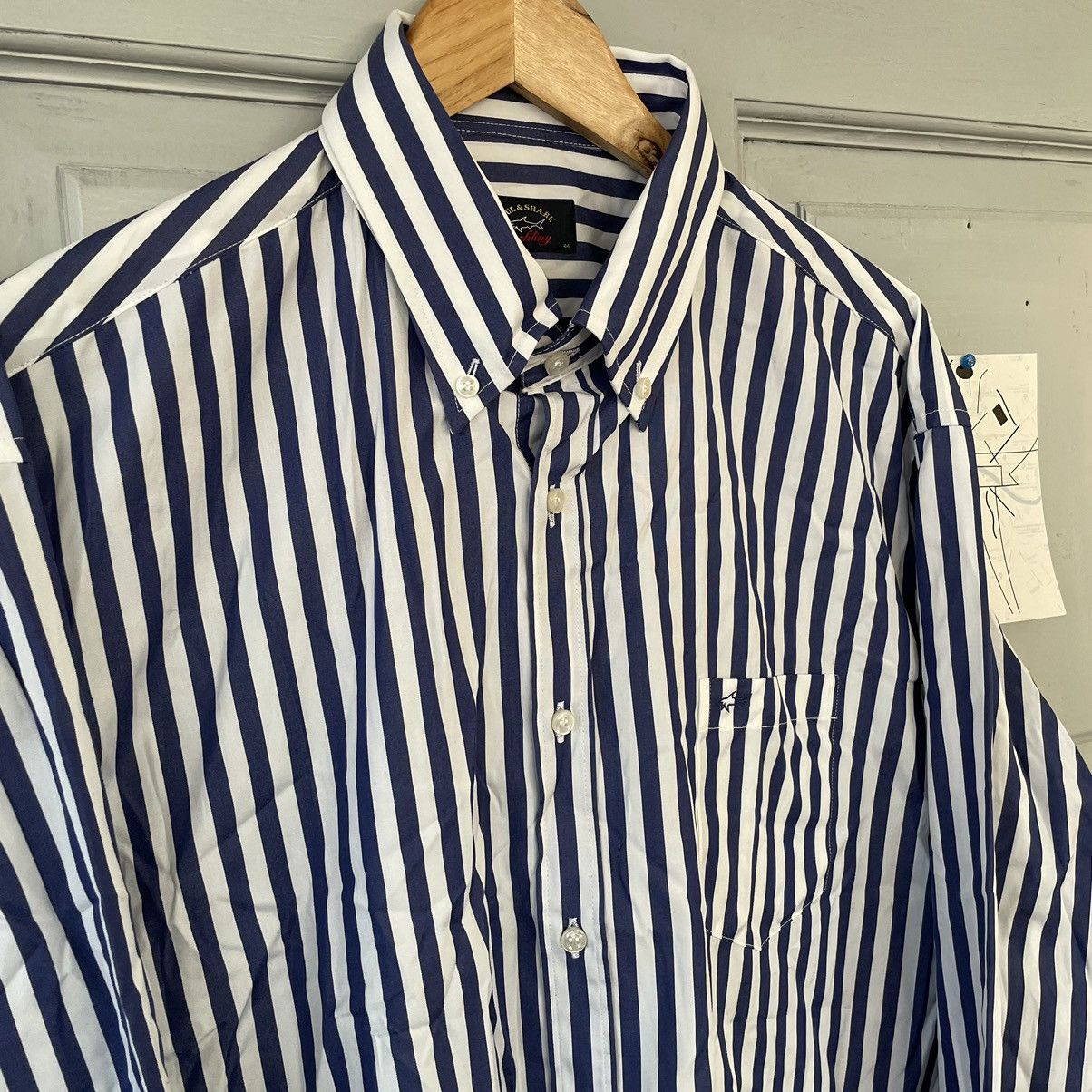 Paul & Shark Paul & Shark Yachting Club Striped Button Down Shirt - Men's Size US XL / EU 56 / 4 - 7 Thumbnail