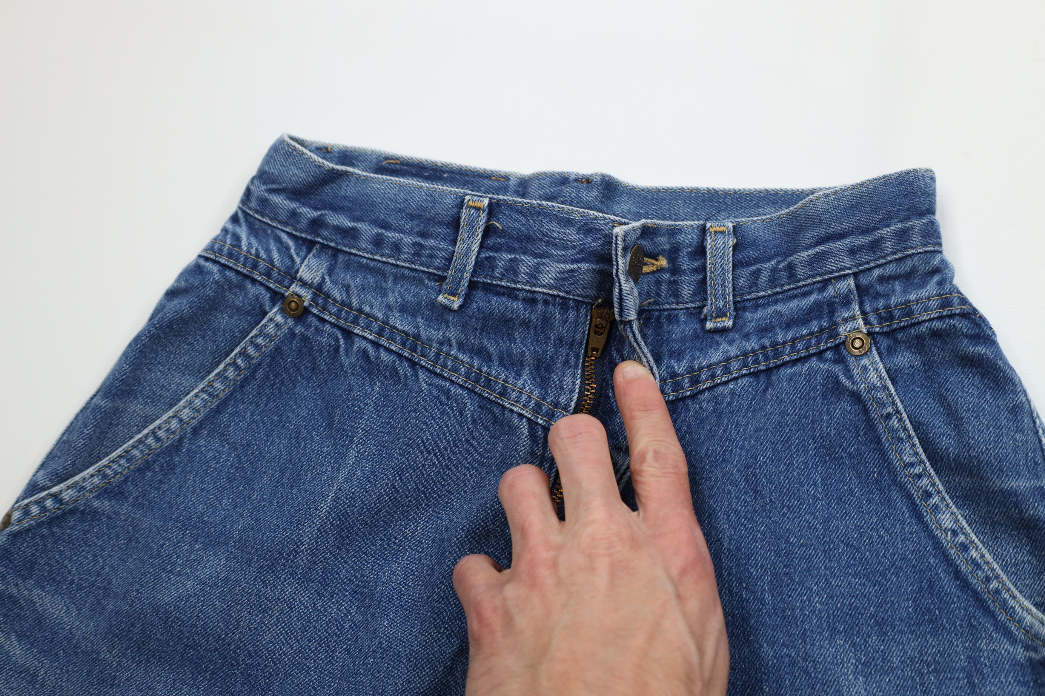 Lee Vintage 80s 90s Lee High Waist Tapered Leg Denim Jeans USA Size 32" / US 10 / IT 46 - 8 Thumbnail