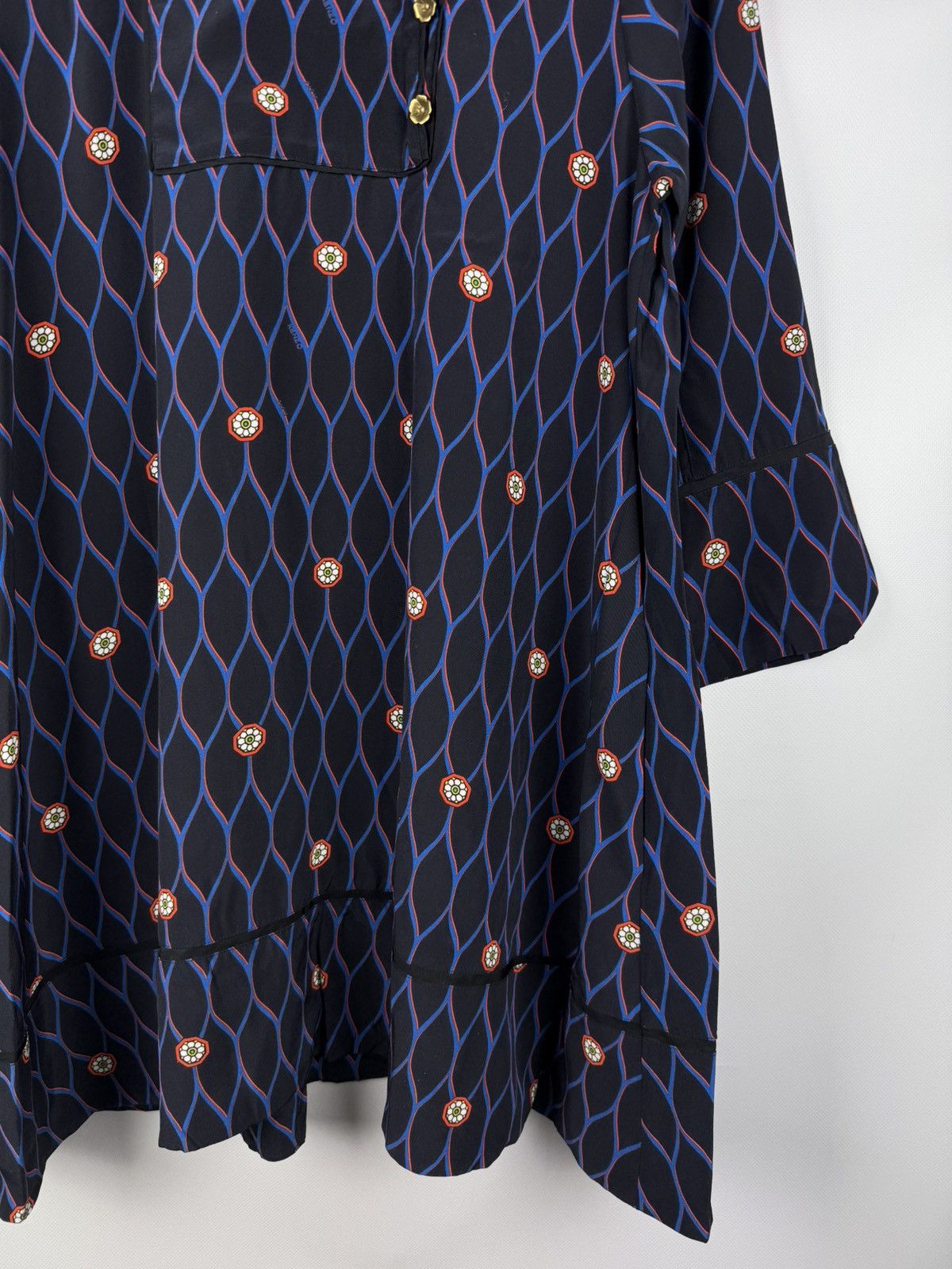 Kenzo Kenzo H&M Ladies Patterned Lagenlook Silk Tunic Blouse Dress Size L / US 10 / IT 46 - 6 Thumbnail