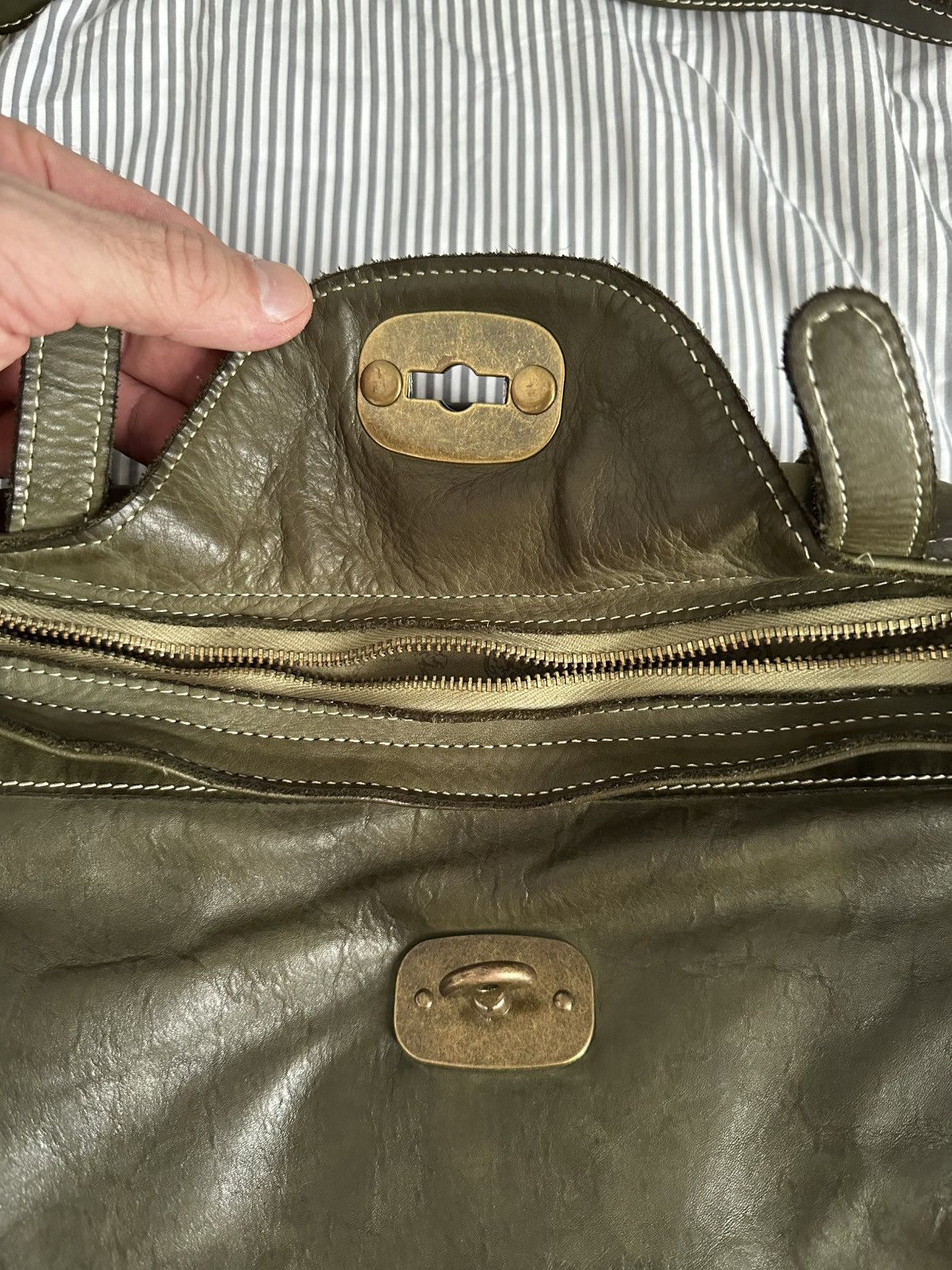 Other Barone Firenze Green Leather crossbody bag Size ONE SIZE - 6 Thumbnail