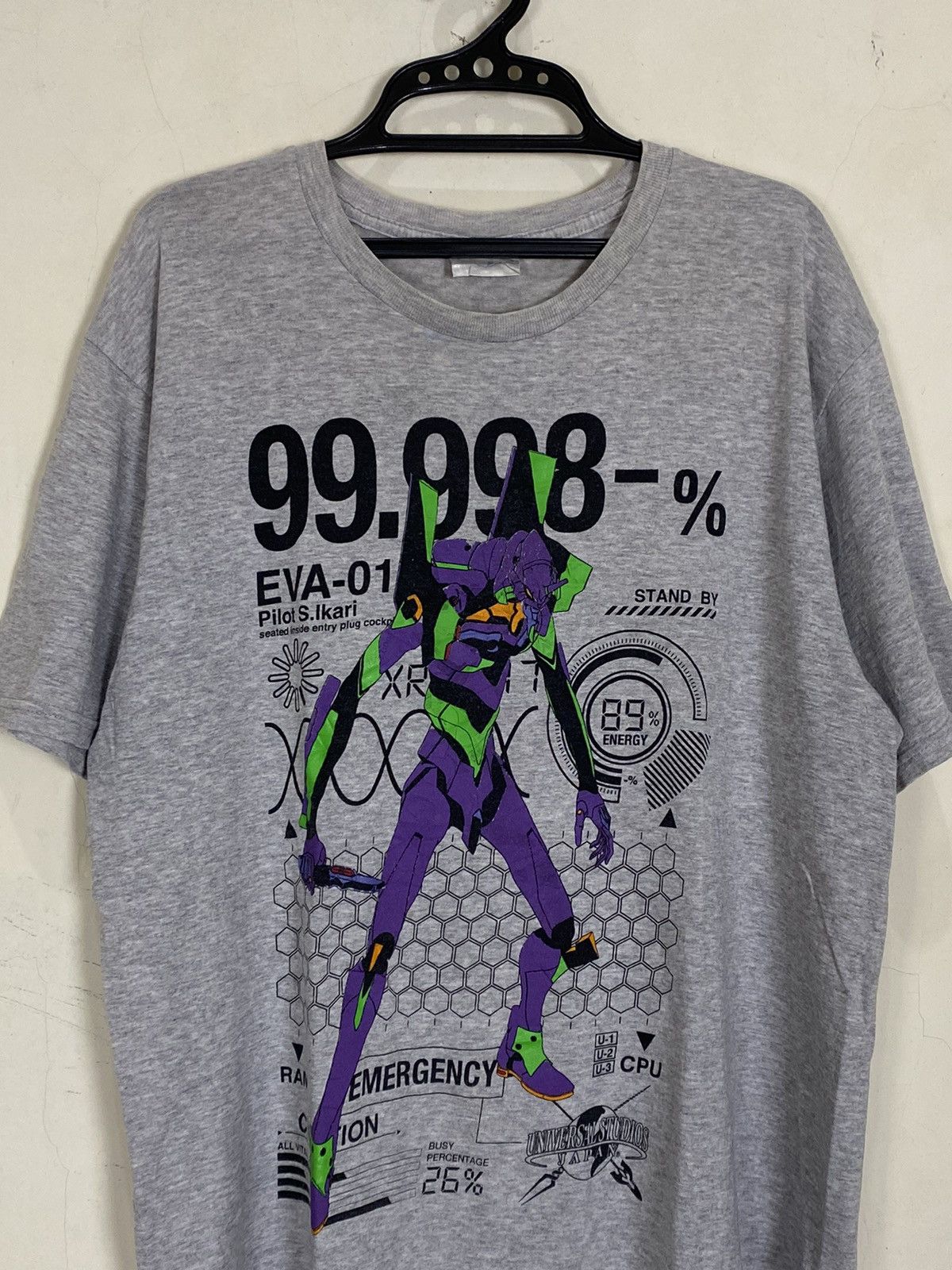 Anime Vintage Evangelicon Universal Studios Japan T-shirt Size US XL / EU 56 / 4 - 2 Thumbnail