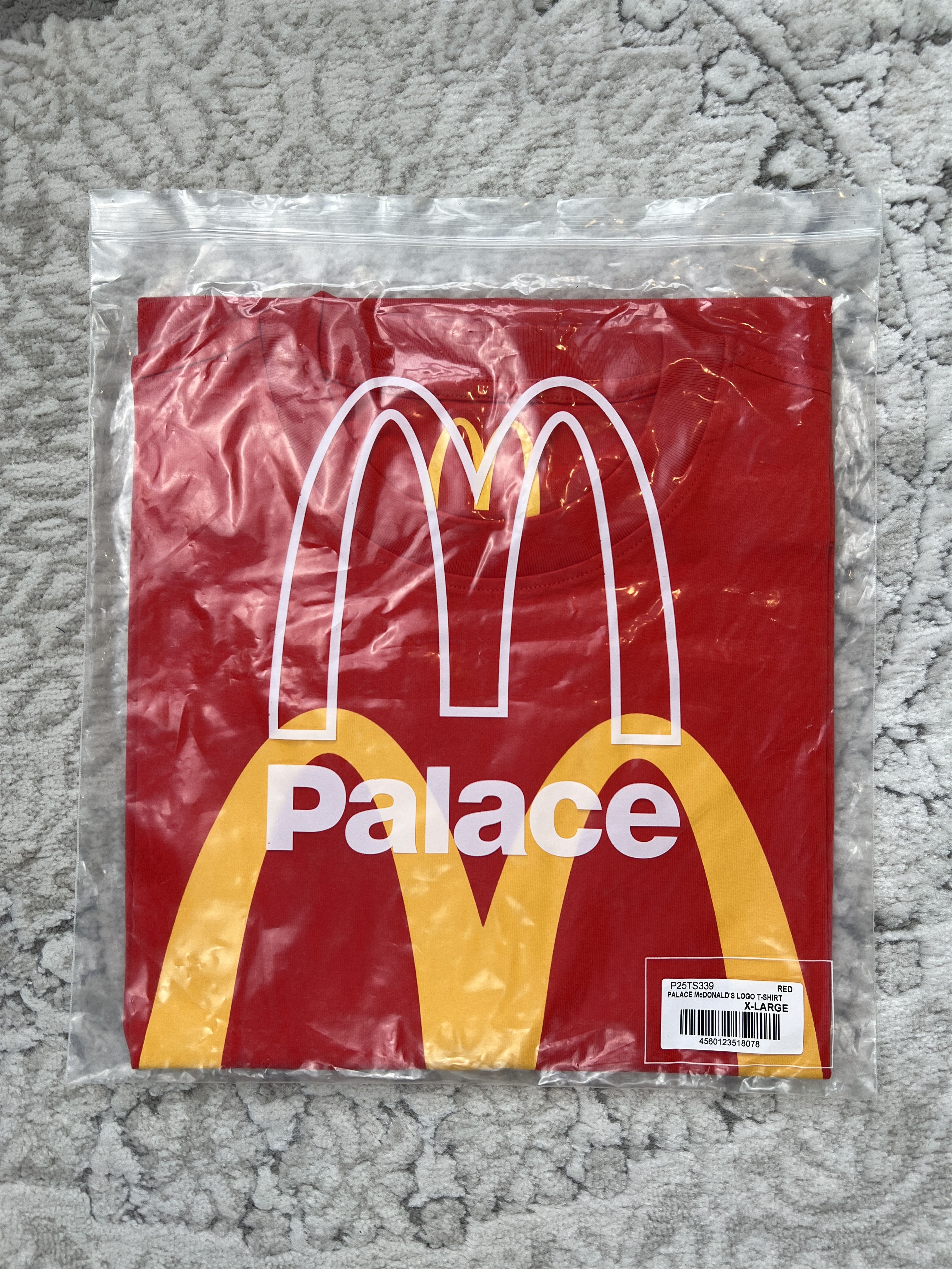 Palace Palace x McDonald's Logo T-Shirt Red (2023) XL Size US XL / EU 56 / 4 - 2 Thumbnail