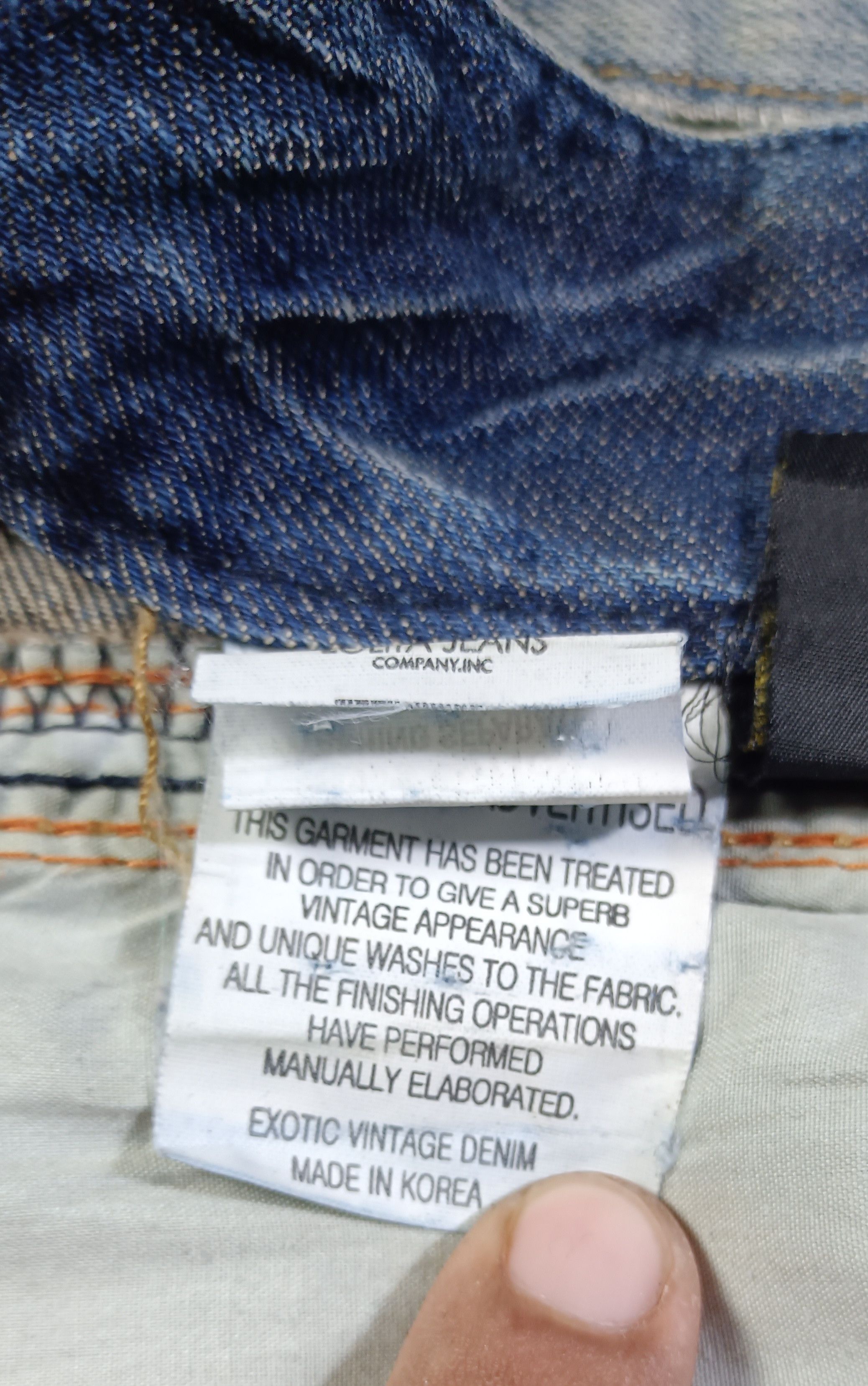 If Six Was Nine 🔥🔥LOLITA Exotic Vtg Denim Super Flare Distressed Jeans Size US 31 - 17 Thumbnail