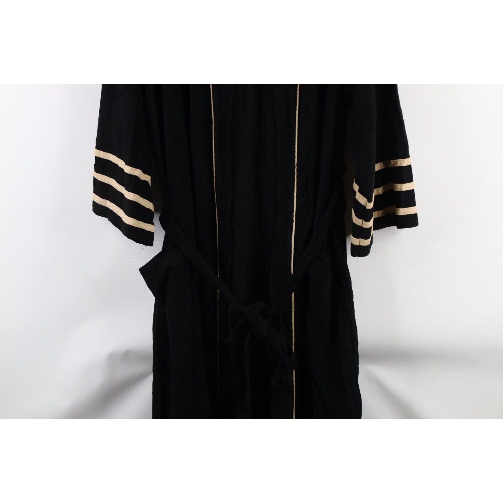 Vintage Vintage 60s 70s Streetwear Striped Velour Belted Robe Size US L / EU 52-54 / 3 - 3 Thumbnail