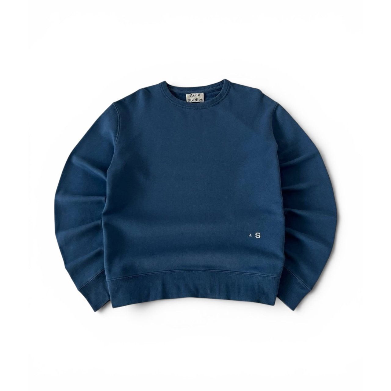 Acne Studios Acne Studios Faise Minimal Logo Crewneck Sweatshirt Size US L / EU 52-54 / 3 - 1 Thumbnail