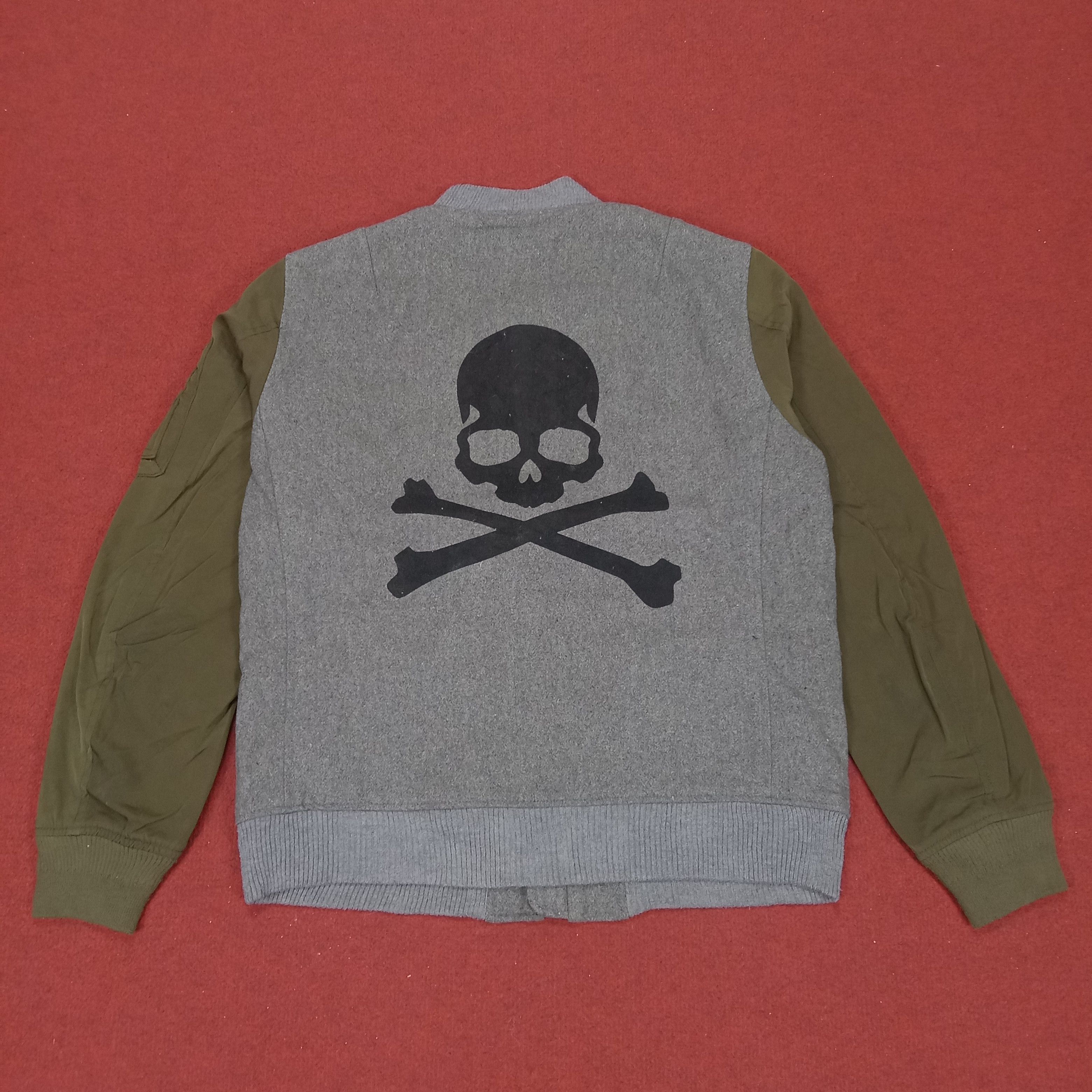 HARE Hare Streetwear Style Custom Skulls Design Bomber Jacket Size US S / EU 44-46 / 1 - 1 Thumbnail