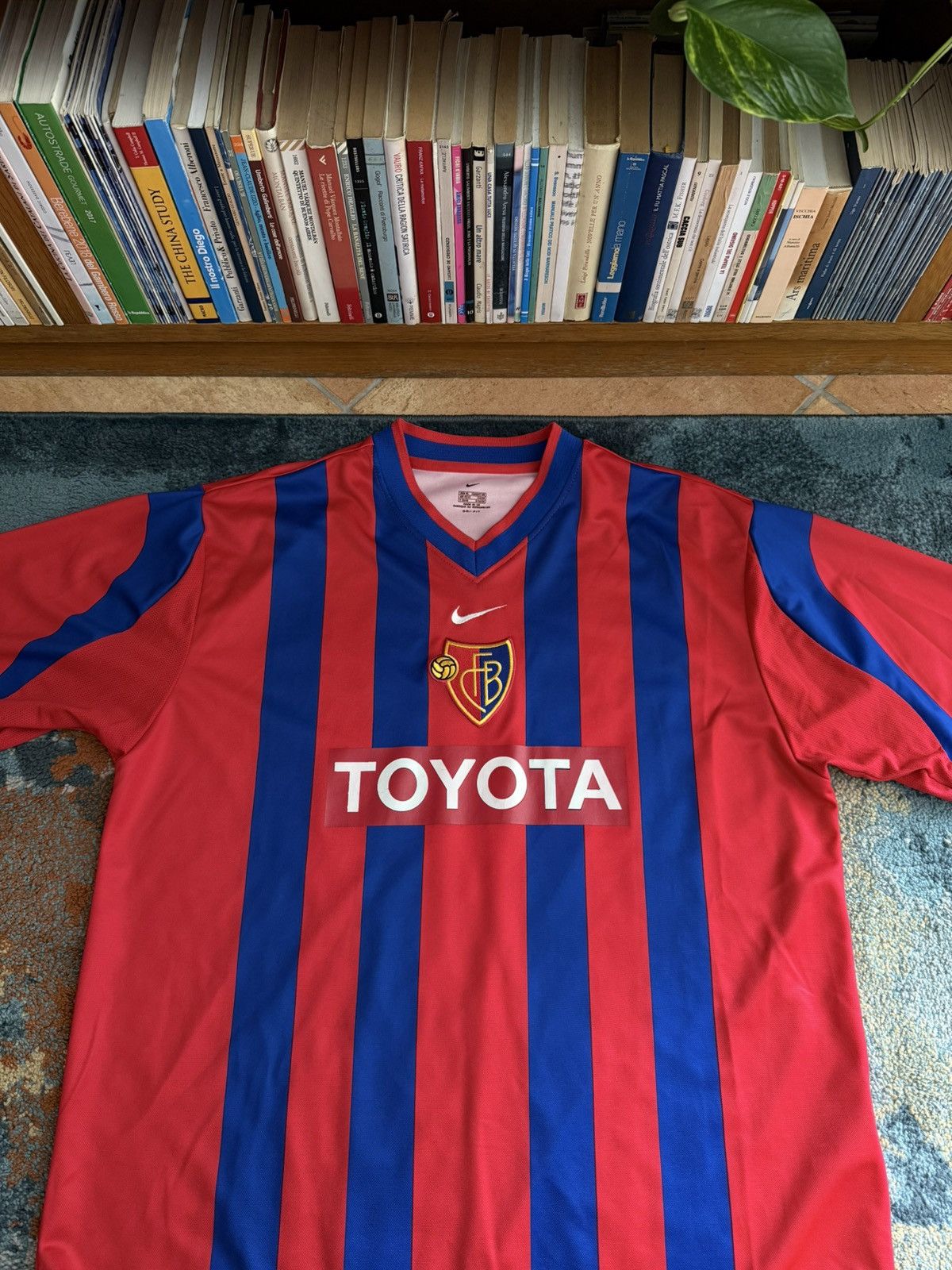 Nike FC Basel 2001-02 Home Shirt #13 GIMENEZ MATCH ISSUE UI CUP Size US XL / EU 56 / 4 - 2 Thumbnail