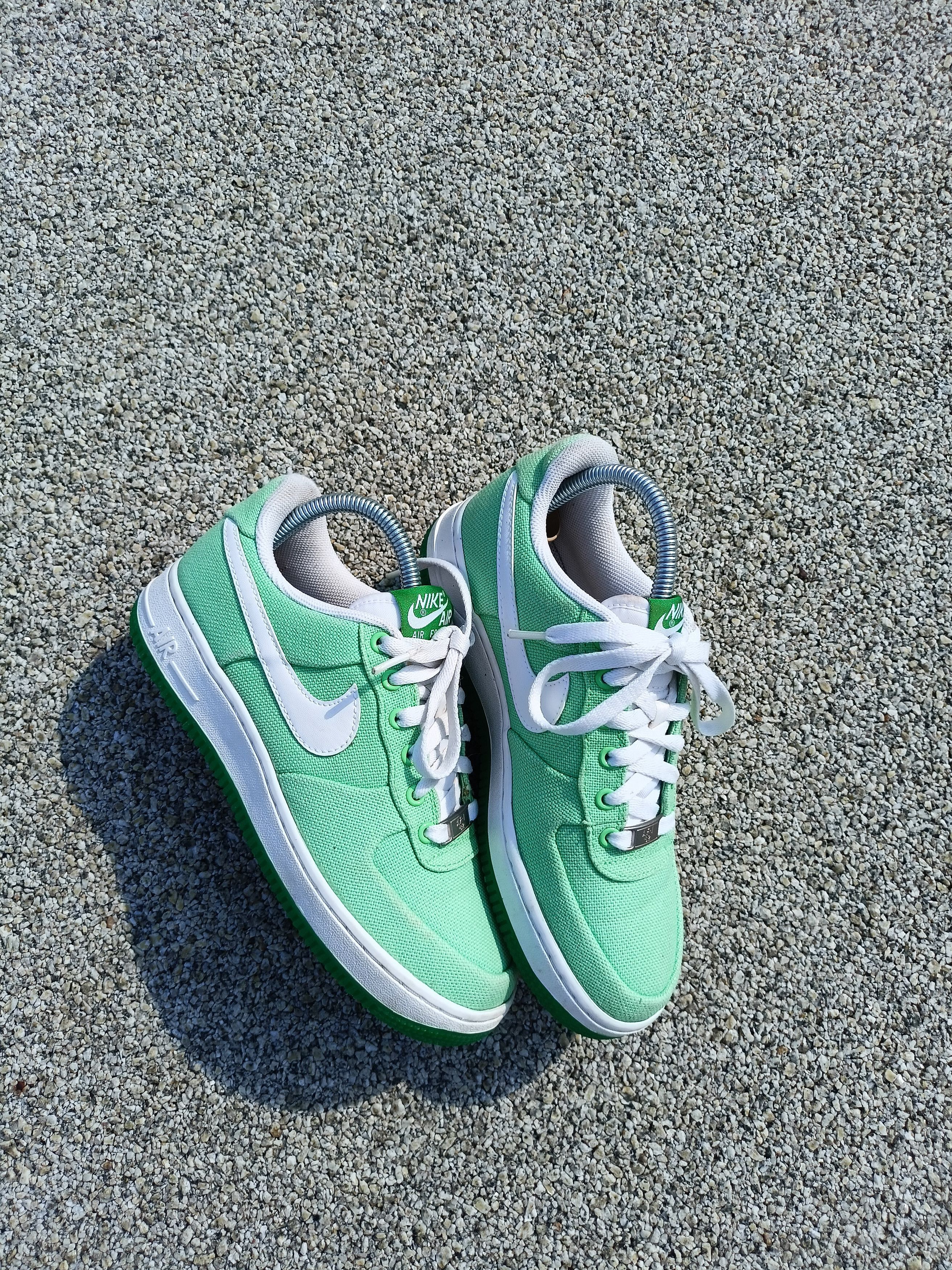 Nike Air Force 1 '82 Canvas Womens Size 7.5 Tourmaline Lucky Green  318636-311