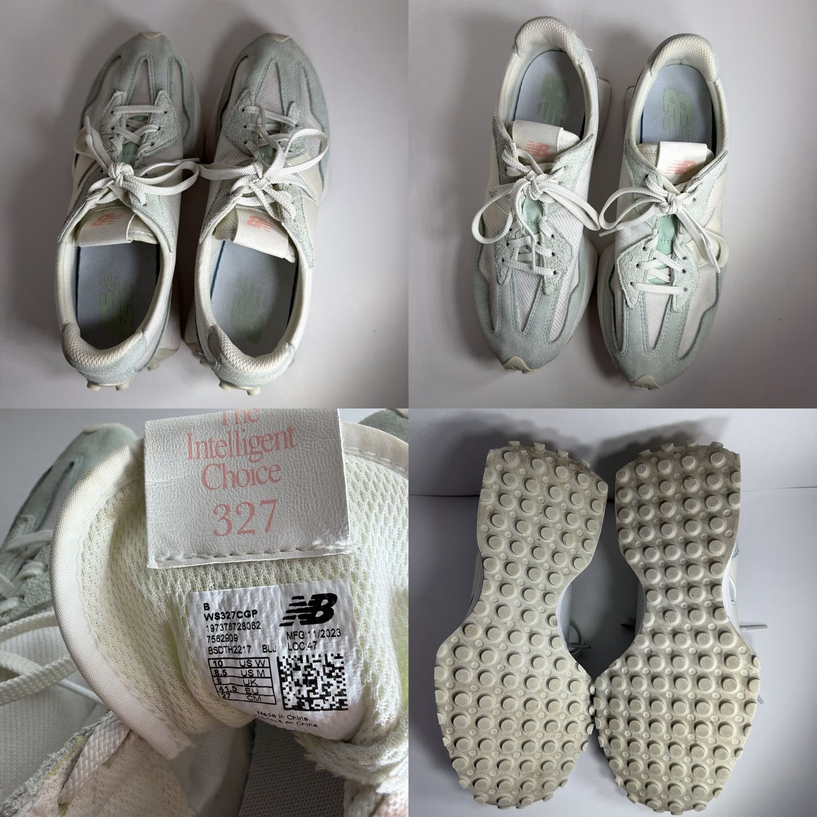 New Balance New Balance 327 Women’s 10 W Mint Green White Low Top Casual Sneakers Size L / US 10 / IT 46 - 8 Thumbnail