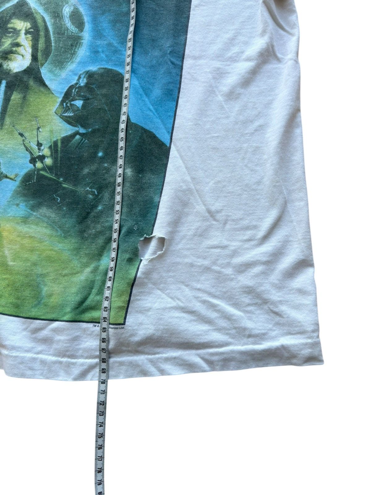 Star Wars *RARE* 1995 STAR WARS A NEW HOPE SKYWALKER VINTAGE JEDI TEE Size US XL / EU 56 / 4 - 13 Thumbnail
