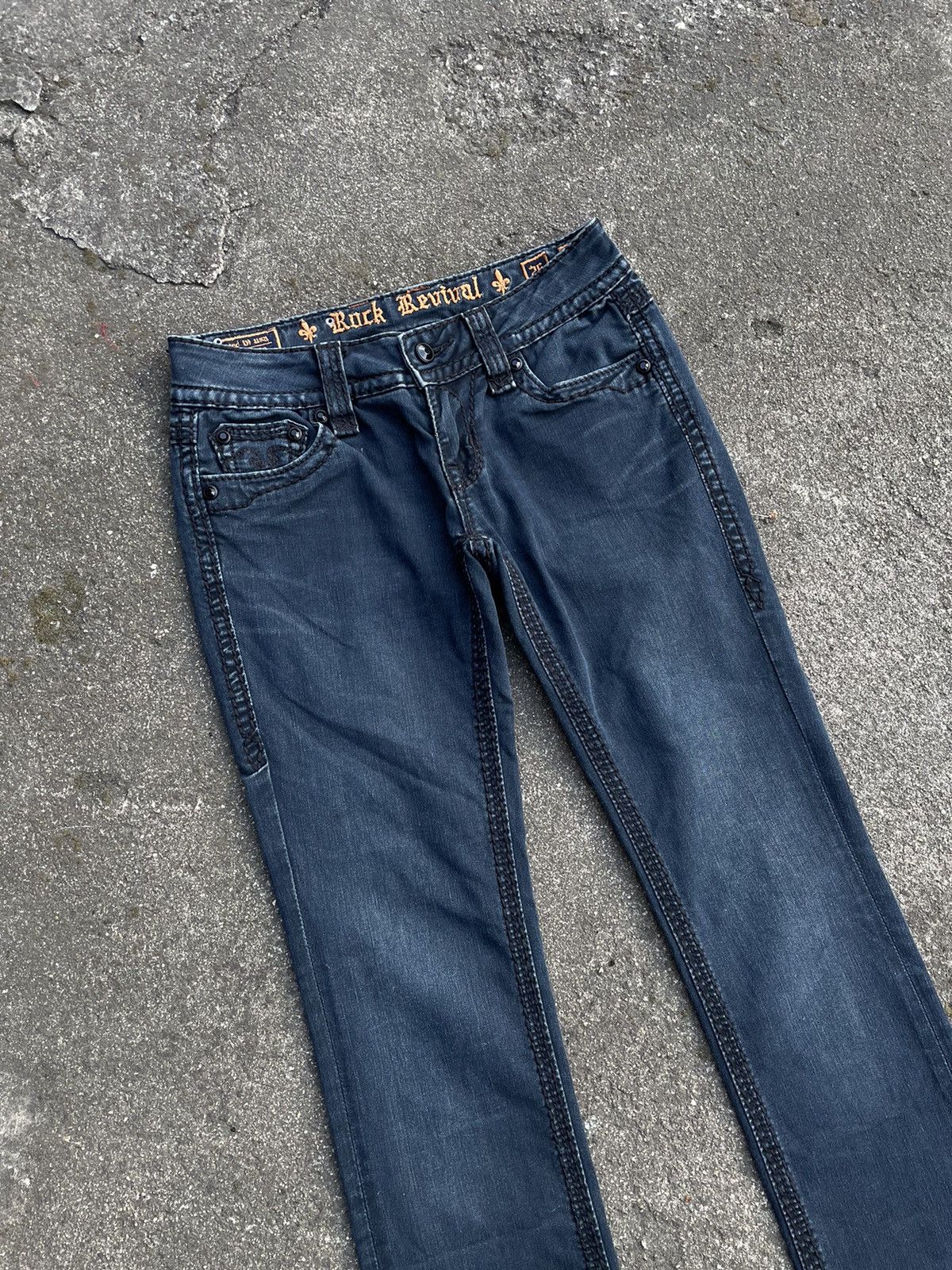 Designer × Rock Revival × Vintage Rock Revival Jeans y2k 00s low rise denim pants trousers Size 26" / US 2 / IT 38 - 8 Thumbnail