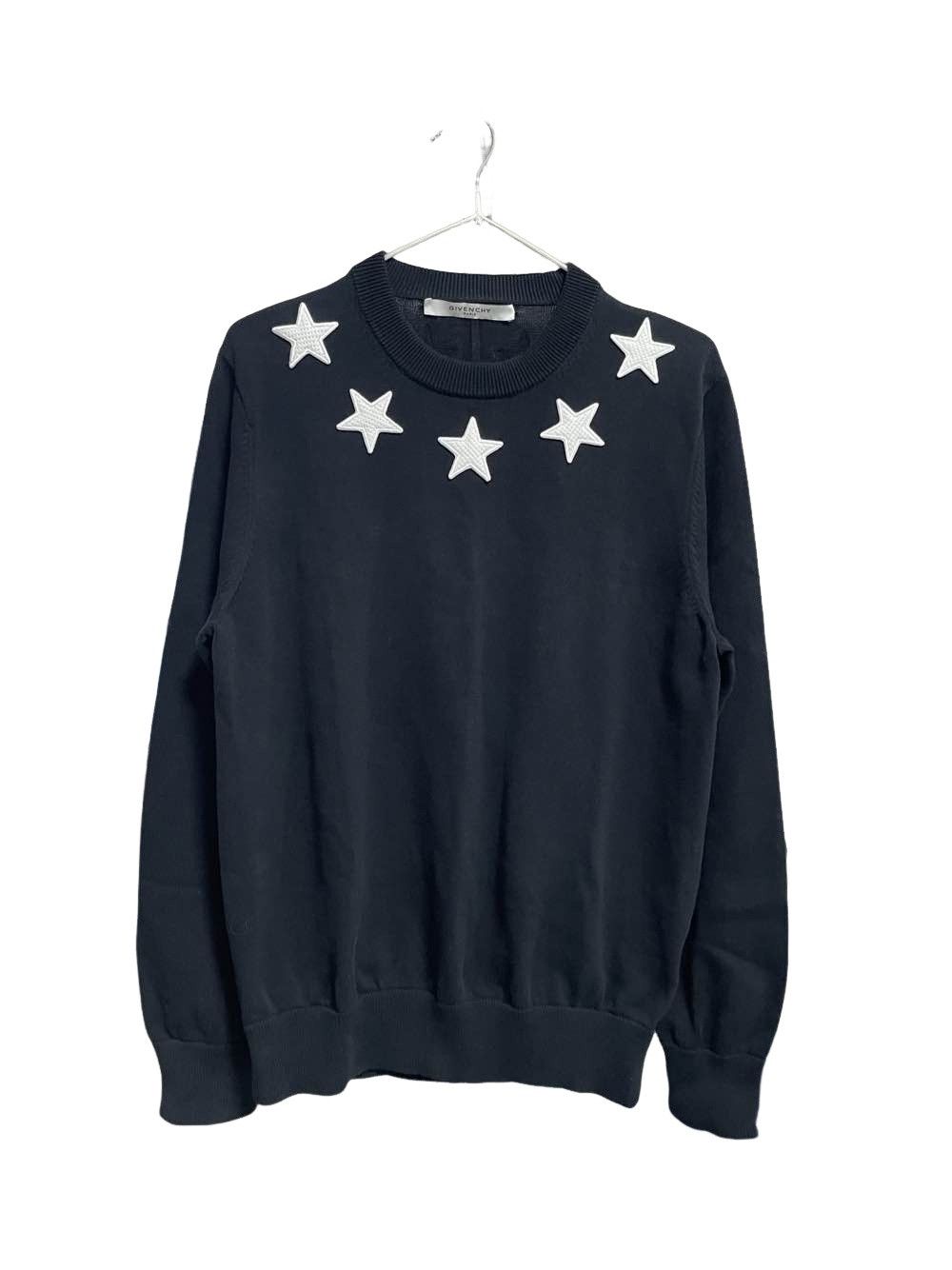 Givenchy × Luxury Givenchy Star embroidered black sweater Men's