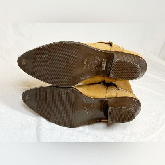 Other Leather Craft Tan Suede Boho Western Boots Size US 6.5 / IT 36.5 - 6 Thumbnail