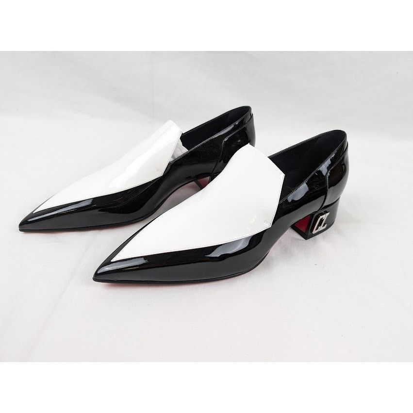 Christian Louboutin o1rshd1 Aiglon 30 Shoes in White / Black Size US 8 / EU 41 - 9 Thumbnail