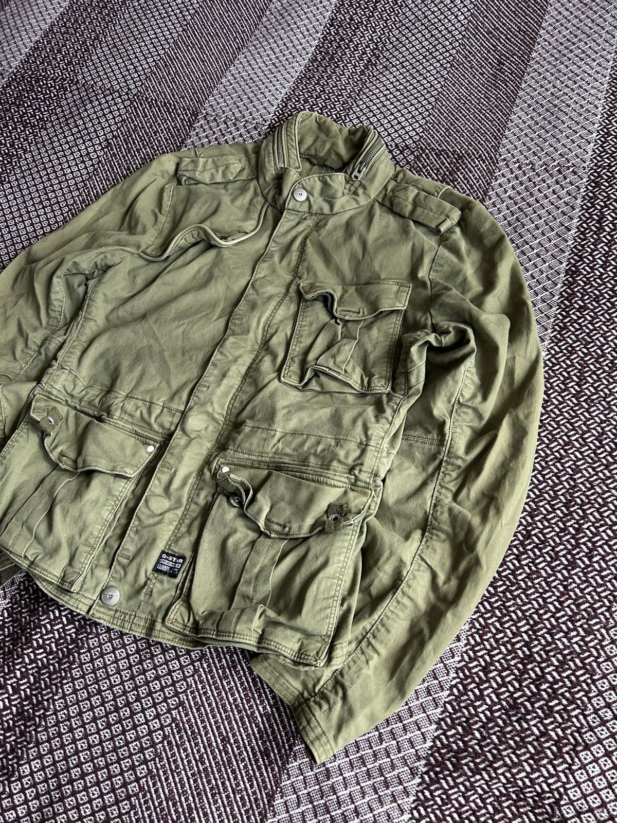 G-Star G-star Raw Cargo Line Women Denim Jacket Military Style Sz M Size M / US 6-8 / IT 42-44 - 2 Thumbnail