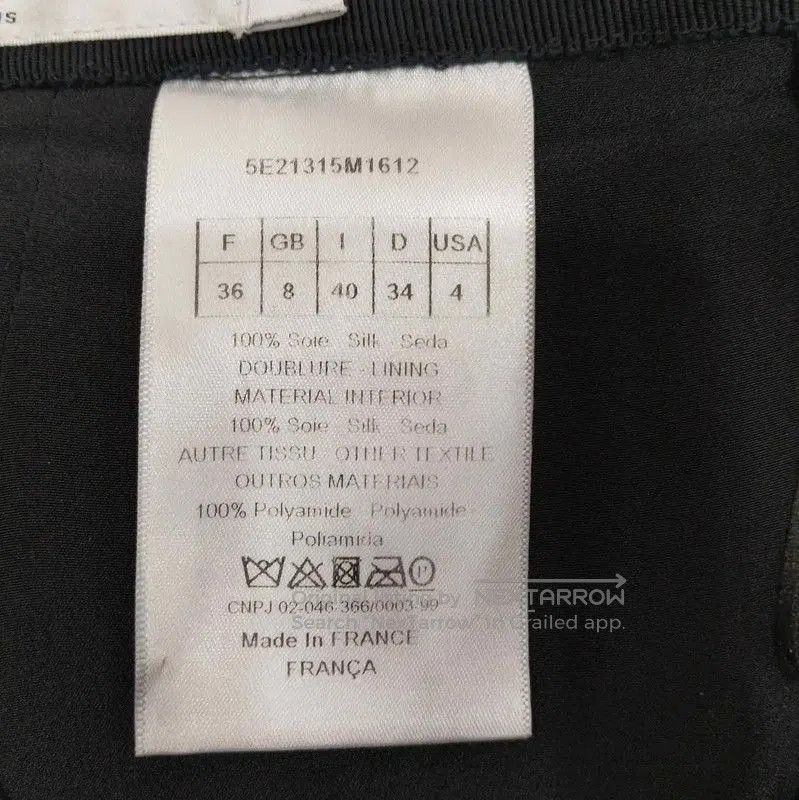 Dior Dior Black Cotton Summer Skirt . Size 23" - 4 Thumbnail
