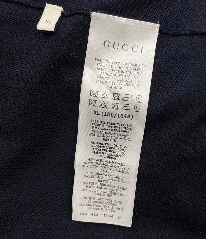Gucci Gucci Dark blue cardigan jacket 2502-Nextarrow Size US XL / EU 56 / 4 - 6 Thumbnail