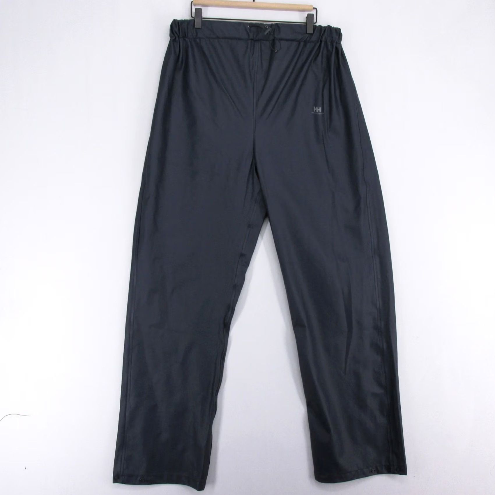 Helly Hansen Helly Hansen Voss Rain Pants Mens XL Navy Blue Waterproof Polyurethane Elastic Drawstring Snap Size US 36 / EU 52 - 2 Thumbnail
