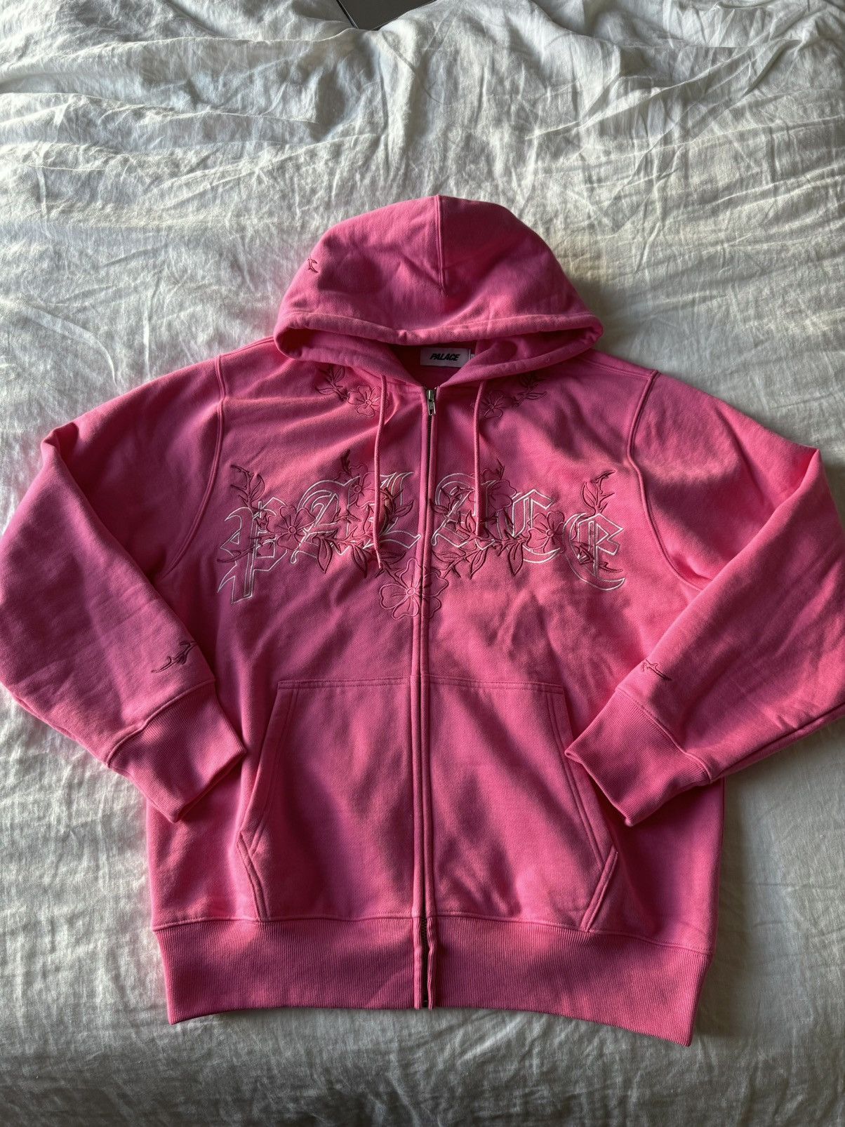 Palace flexus zip hood in fruity pink | Grailed