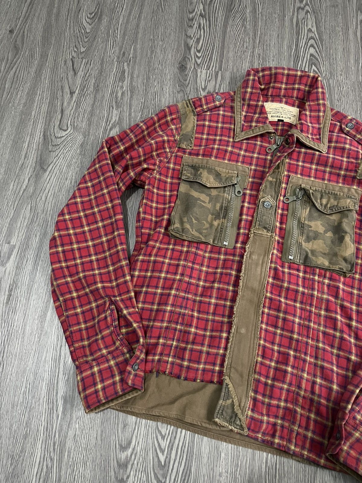 Avirex ⚡️RARE⚡️Vtg Avirex militery flanel jacket Size US L / EU 52-54 / 3 - 3 Thumbnail